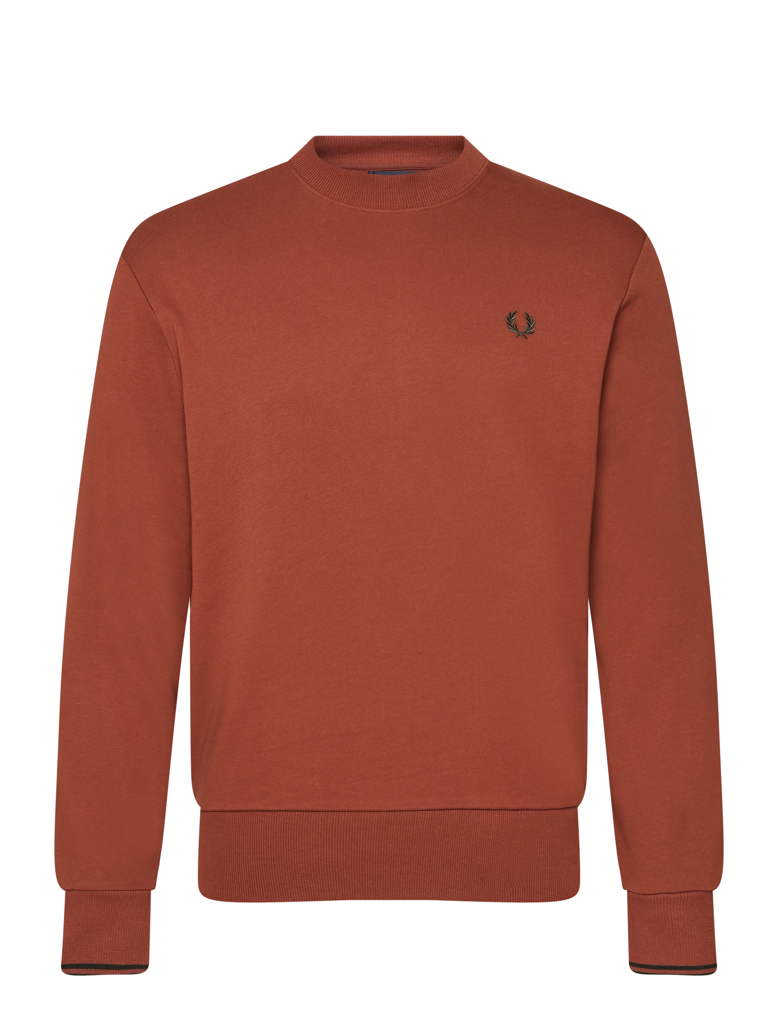 Fred Perry CREW NECK SWEATSHIRT - Sweatshirts - BRNDY/NGTG/NGTG / burgundy