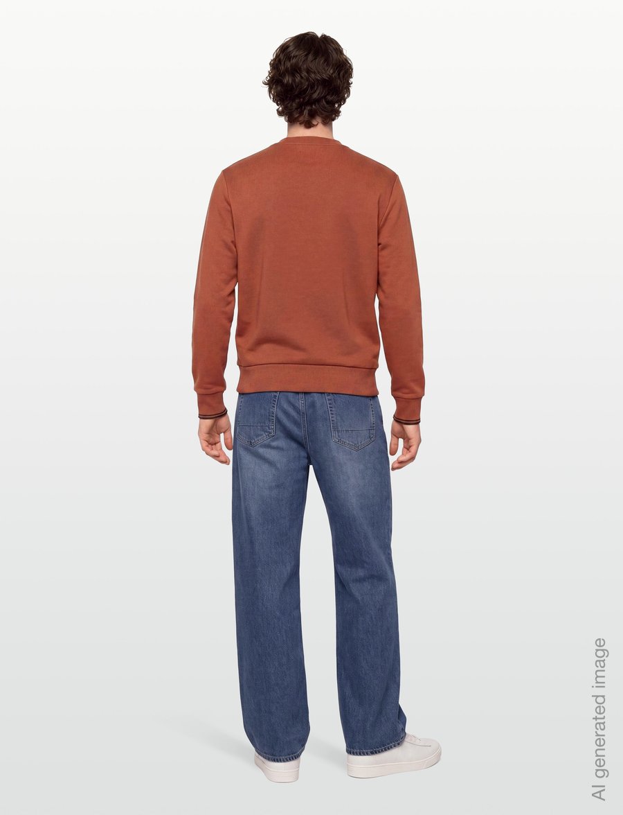 Fred Perry - CREW NECK SWEATSHIRT - dressipluusid - brndy/ngtg/ngtg - 4