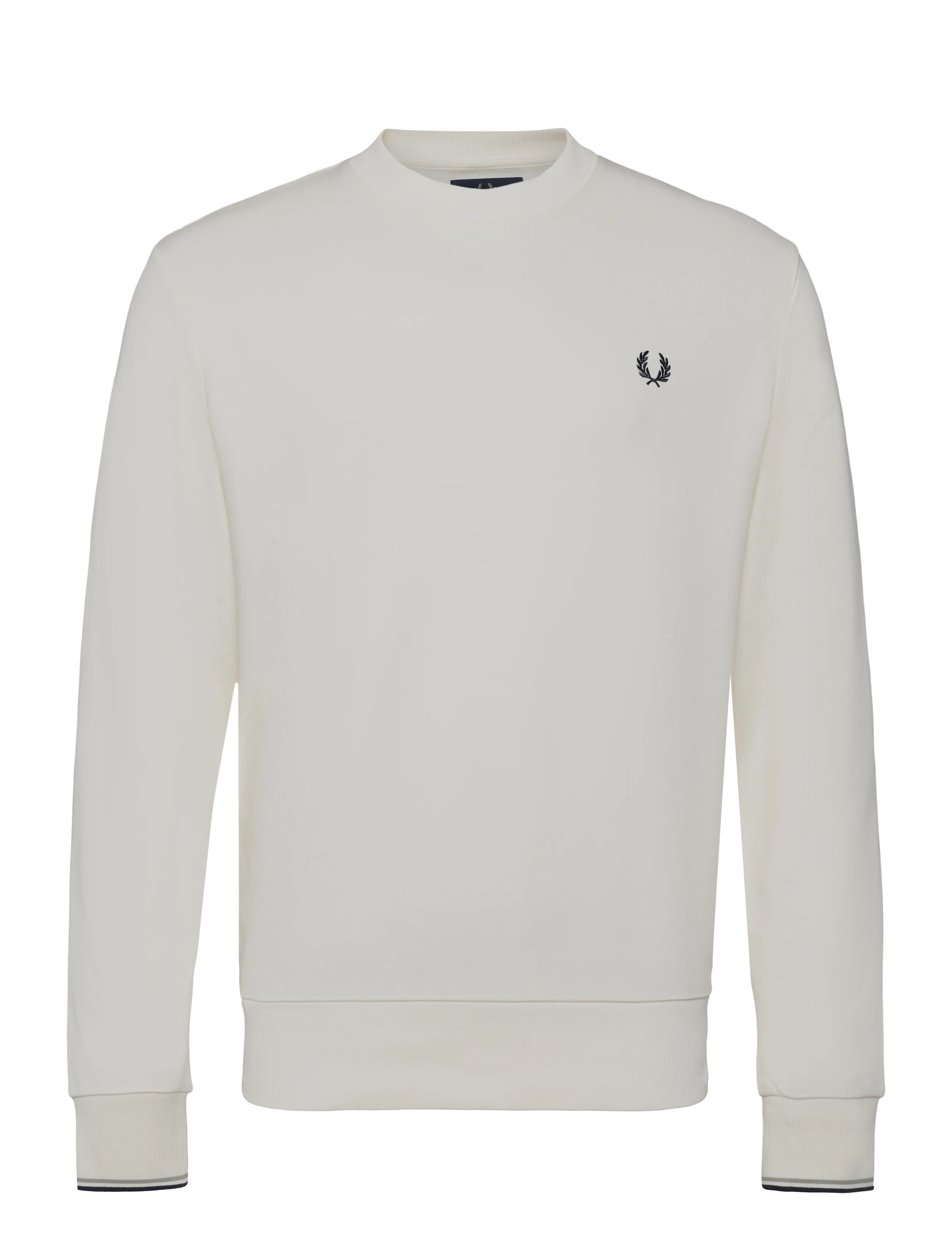 Fred Perry CREW NECK SWEATSHIRT - Preppy - ECR/SEAGRS/DKAIR / cream