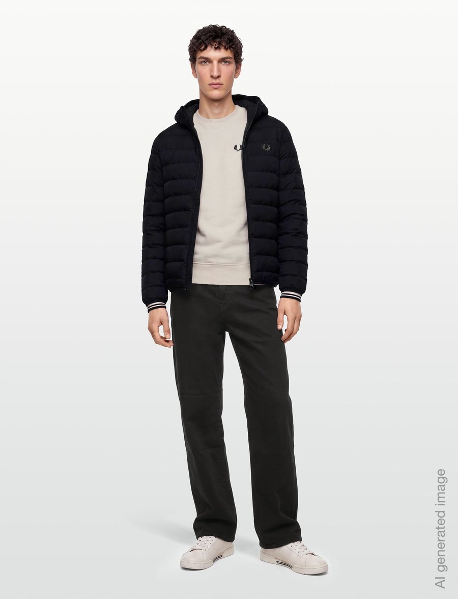 Fred Perry - CREW NECK SWEATSHIRT - swetry - ecr/seagrs/dkair - 0
