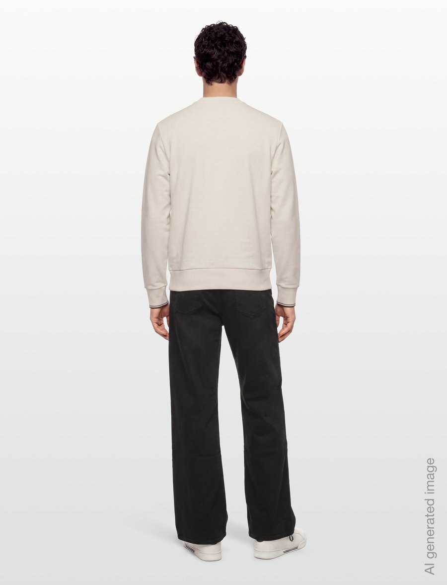 Fred Perry - CREW NECK SWEATSHIRT - swetry - ecr/seagrs/dkair - 4
