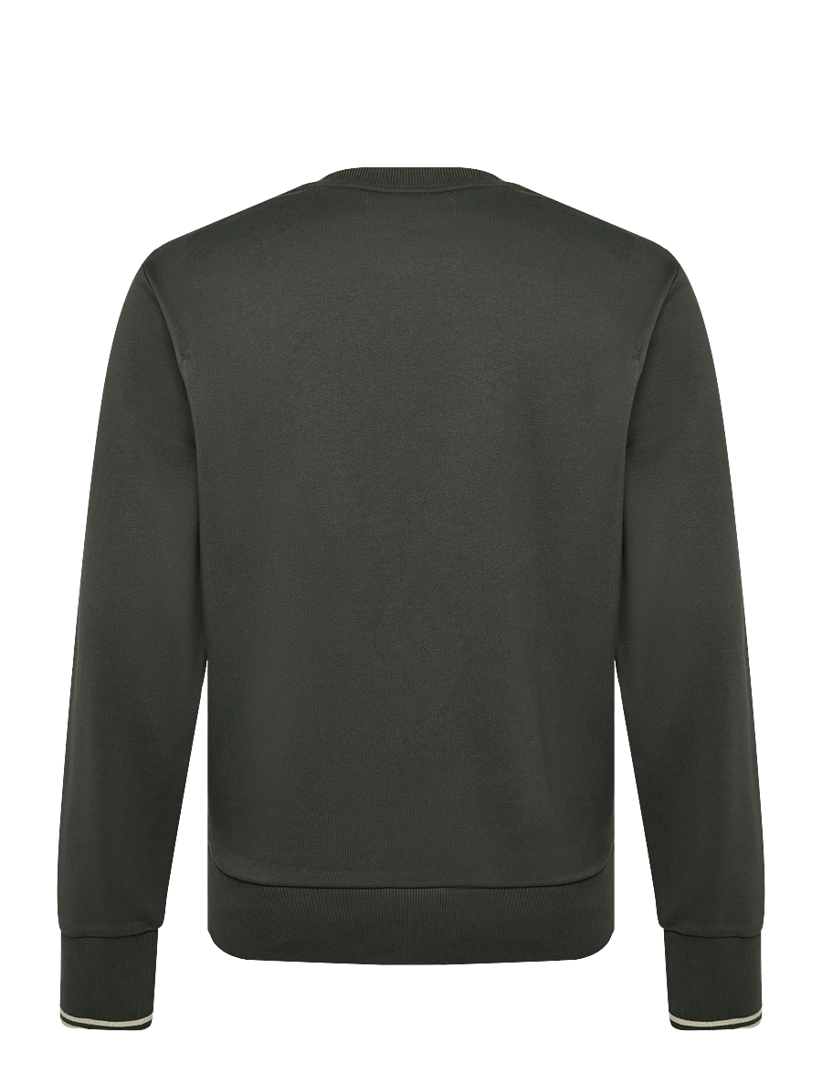 Fred Perry - CREW NECK SWEATSHIRT - shop by occasion - fieldgreen/oatme - 1