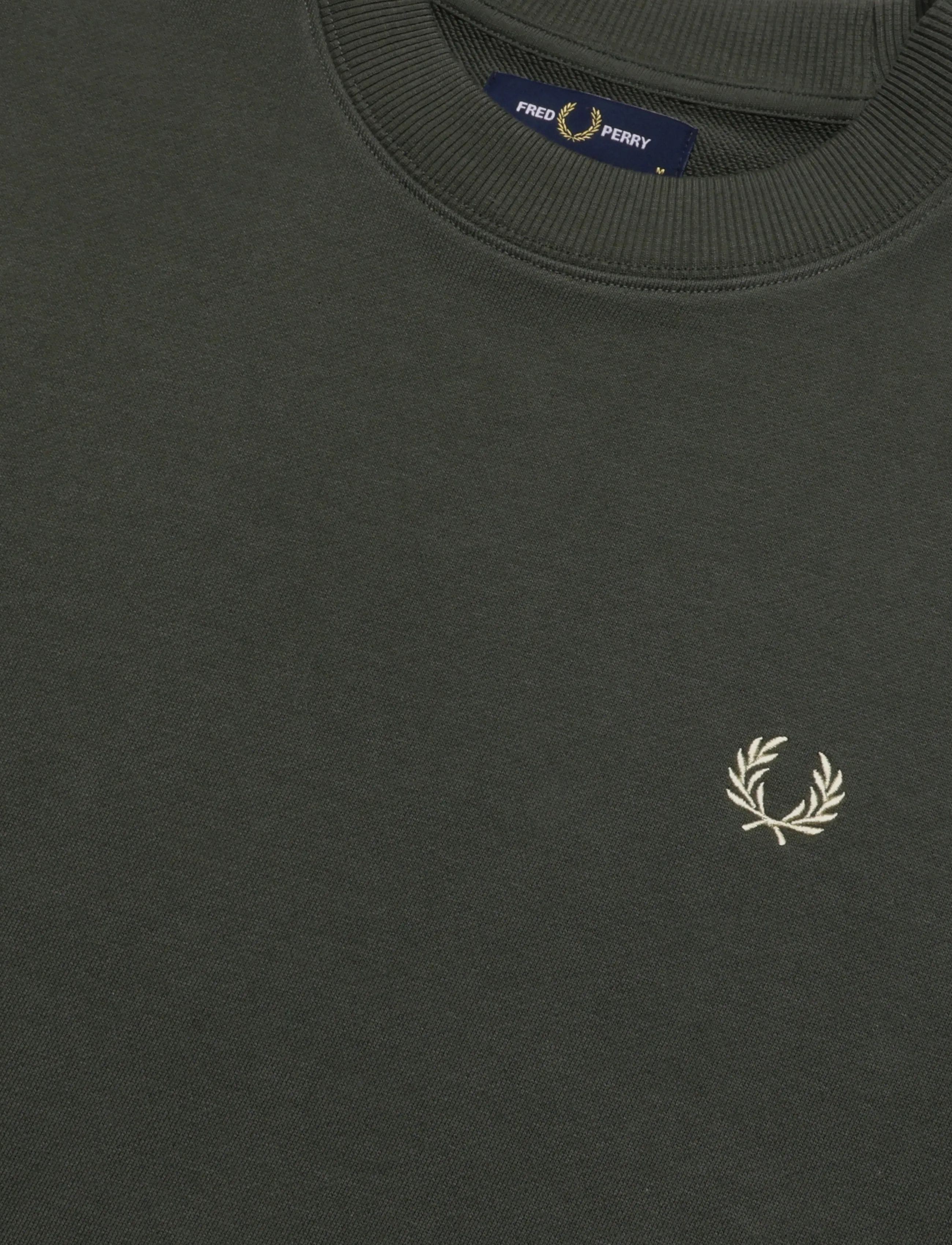 Fred Perry - CREW NECK SWEATSHIRT - shop by occasion - fieldgreen/oatme - 2