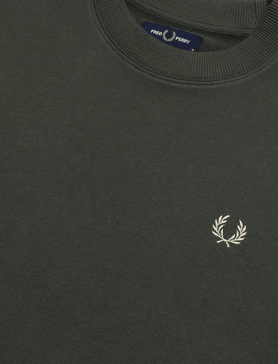 Fred Perry - CREW NECK SWEATSHIRT - shop by occasion - fieldgreen/oatme - 2