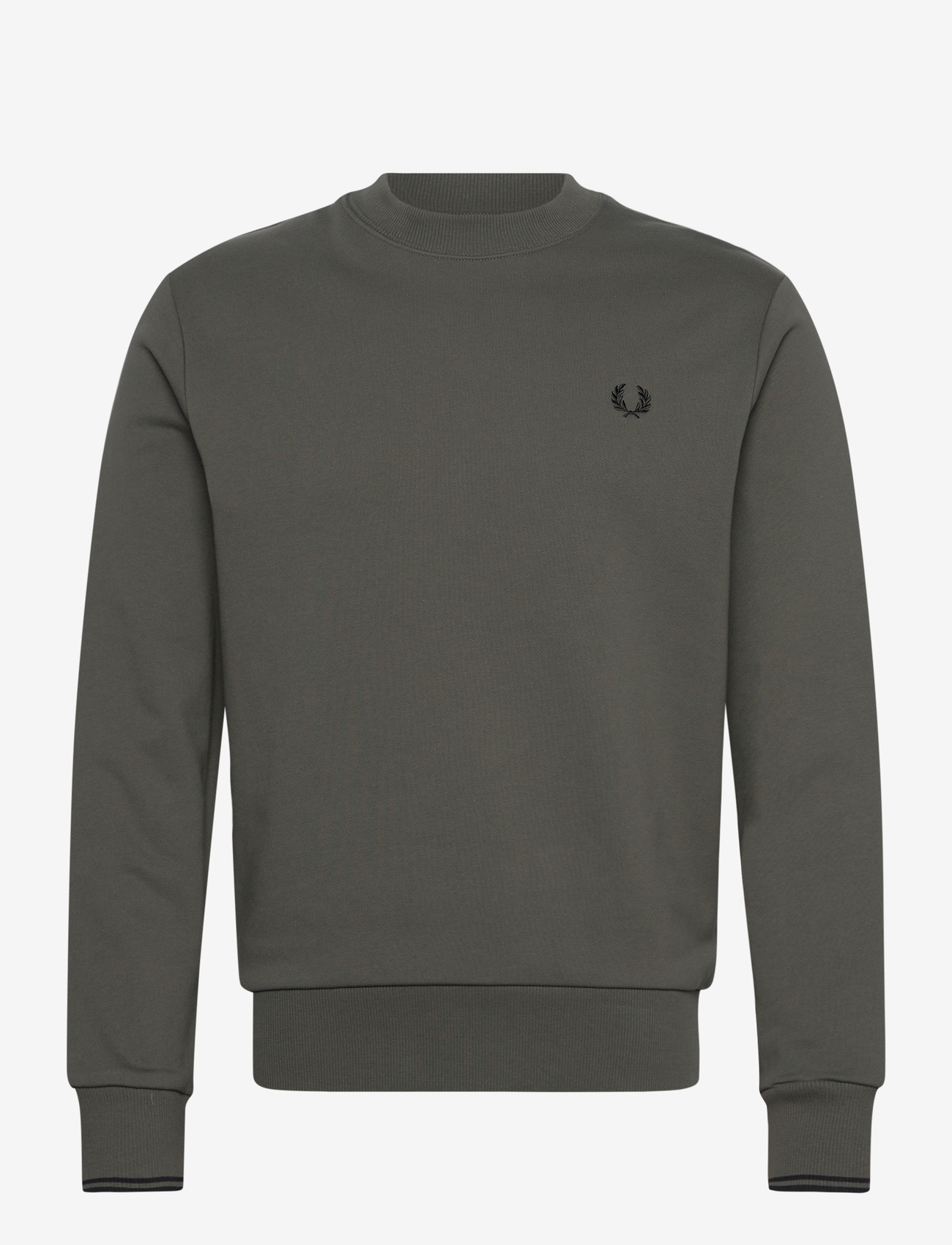 Fred Perry - CREW NECK SWEATSHIRT - svetarit - field grn/black - 1