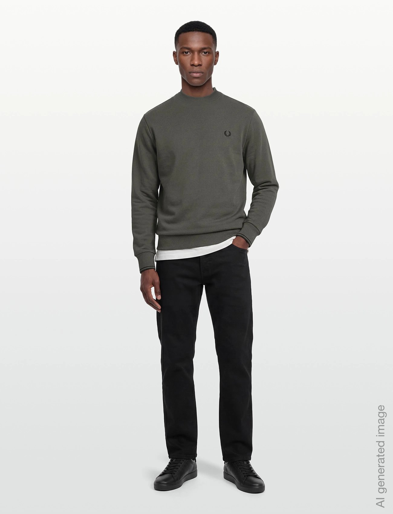 CREW NECK SWEATSHIRT - FIELD GRN