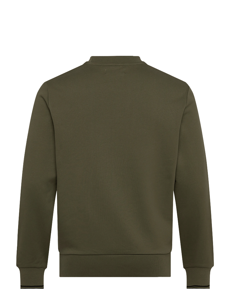 Fred Perry - CREW NECK SWEATSHIRT - shoppa efter tillfälle - lrlwrthgreen/blk - 1