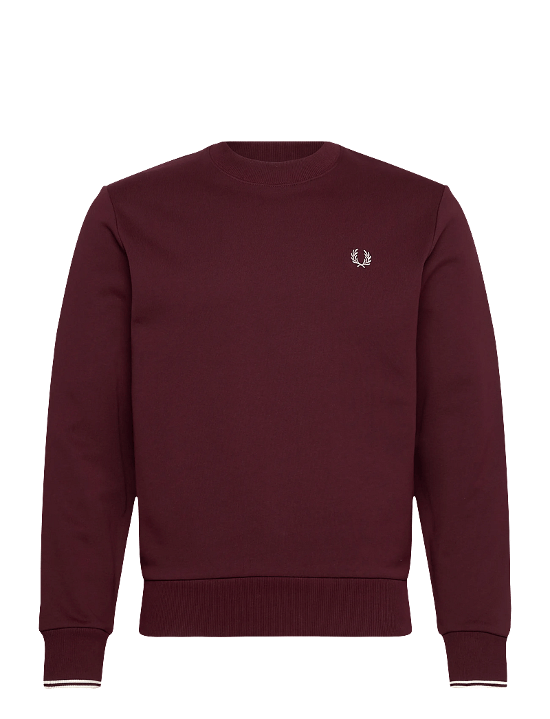 Fred Perry - CREW NECK SWEATSHIRT - nach anlass kaufen - oxblood/ecru - 0
