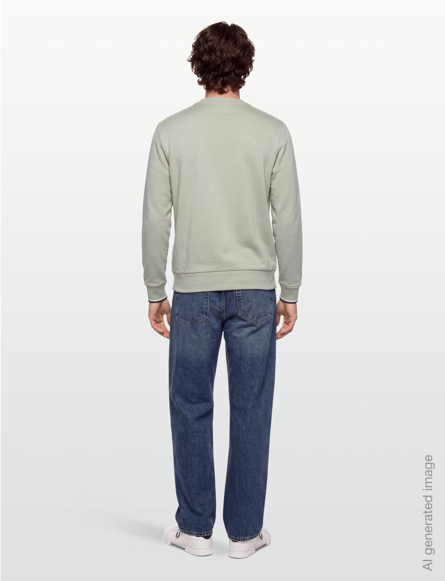 Fred Perry - CREW NECK SWEATSHIRT - sweatshirts - seagrs/ecr/dkair - 4