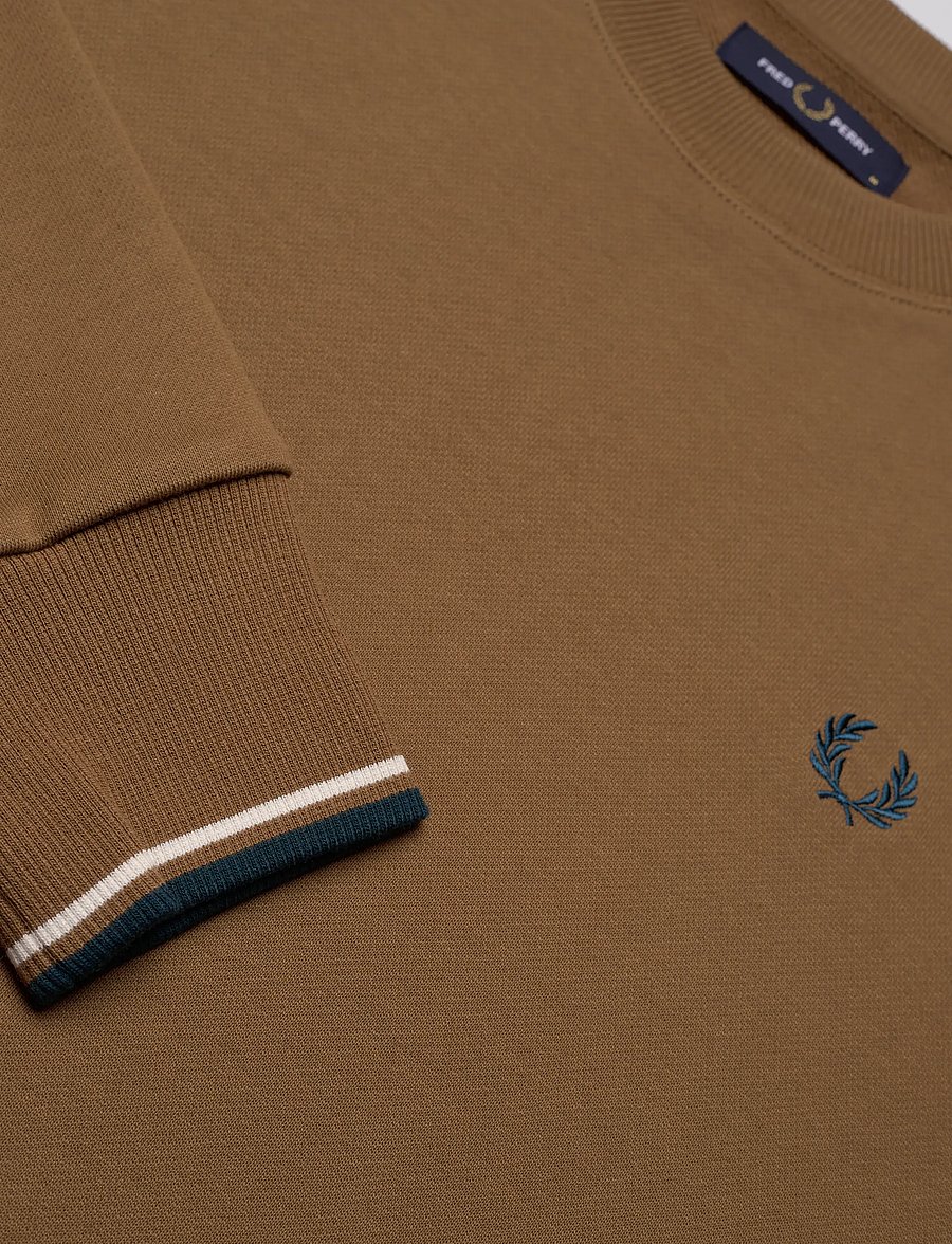 Fred Perry - CREW NECK SWEATSHIRT - shop by occasion - shdstn/ecr/dkpet - 2