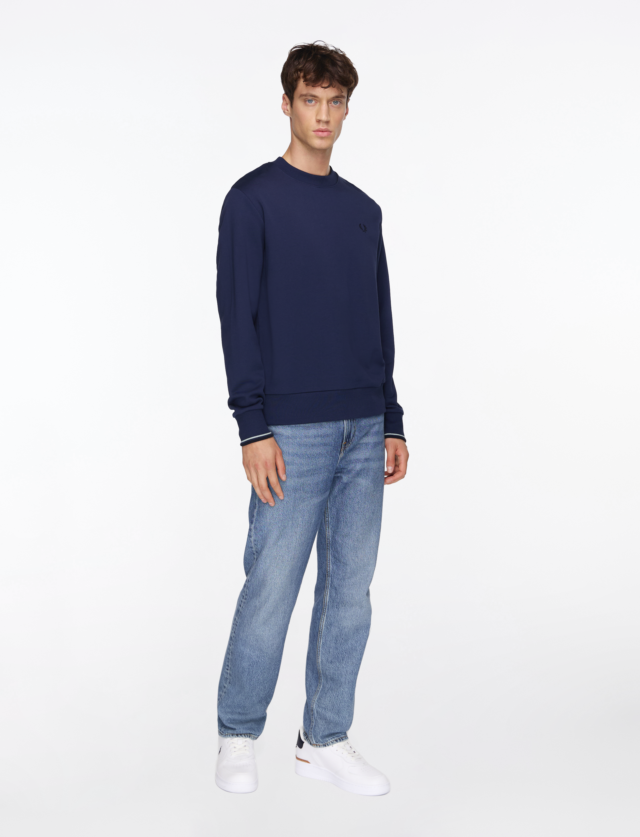 Fred Perry - CREW NECK SWEATSHIRT - vacation essentials - tennis blue - 2