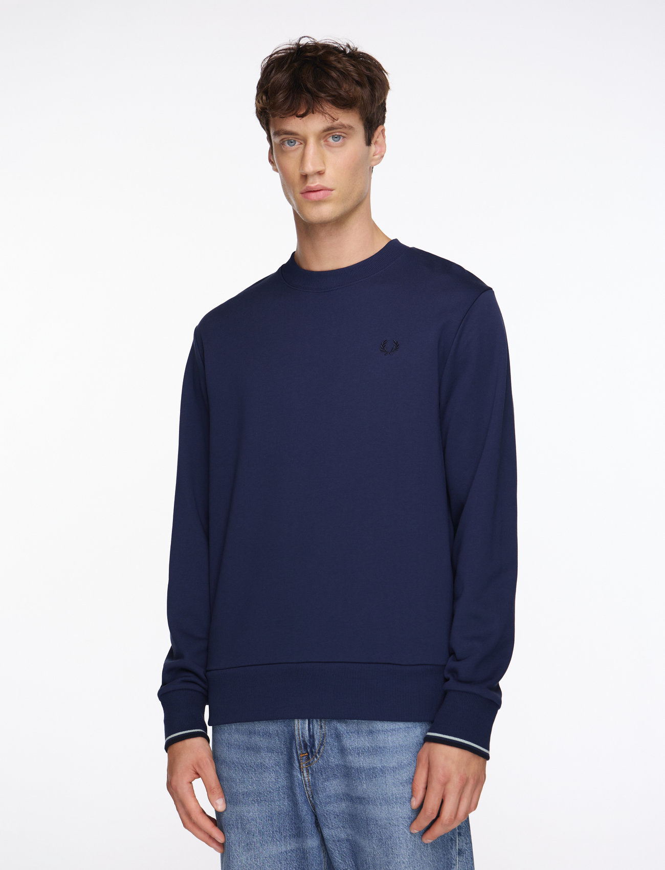 Fred Perry - CREW NECK SWEATSHIRT - dressipluusid - tennis blue - 0