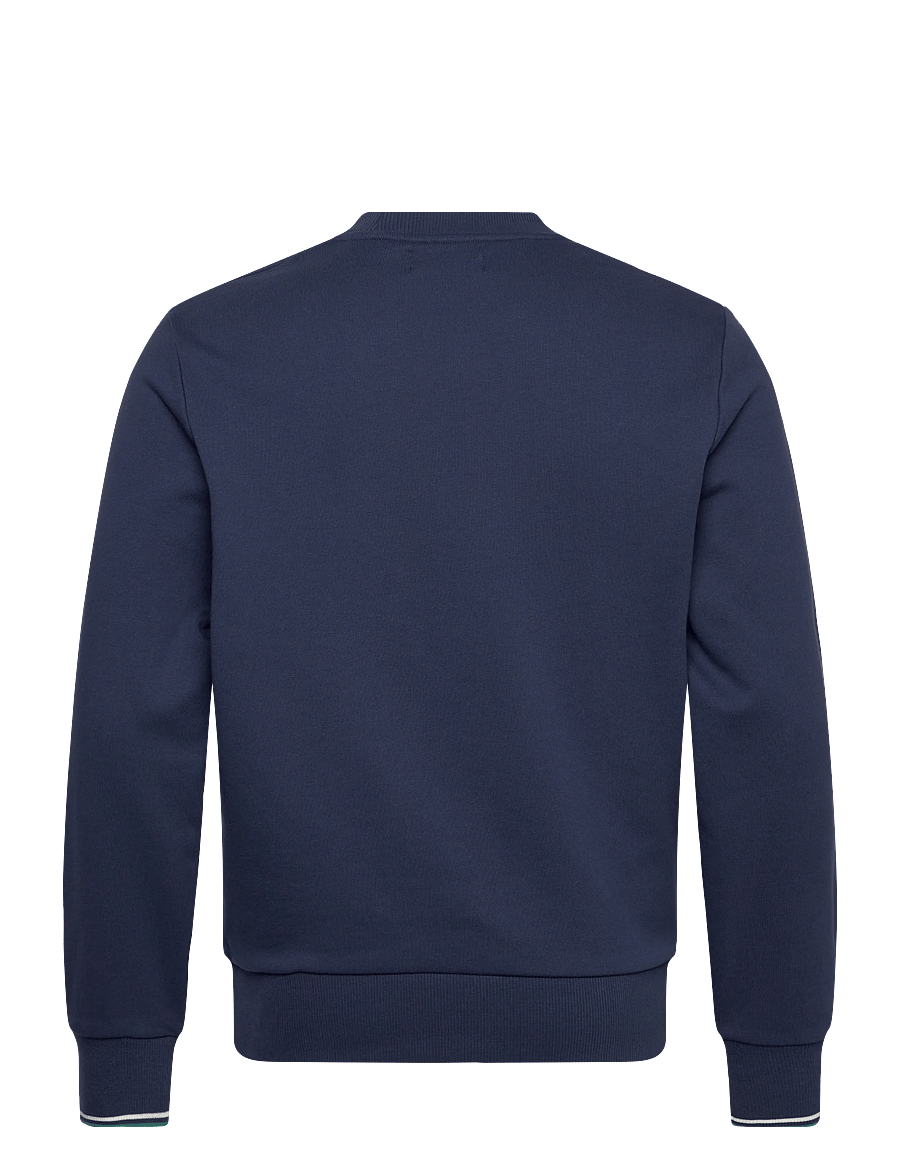 Fred Perry - CREW NECK SWEATSHIRT - shoppa efter tillfälle - tnsbl/snwht/dpmt - 2