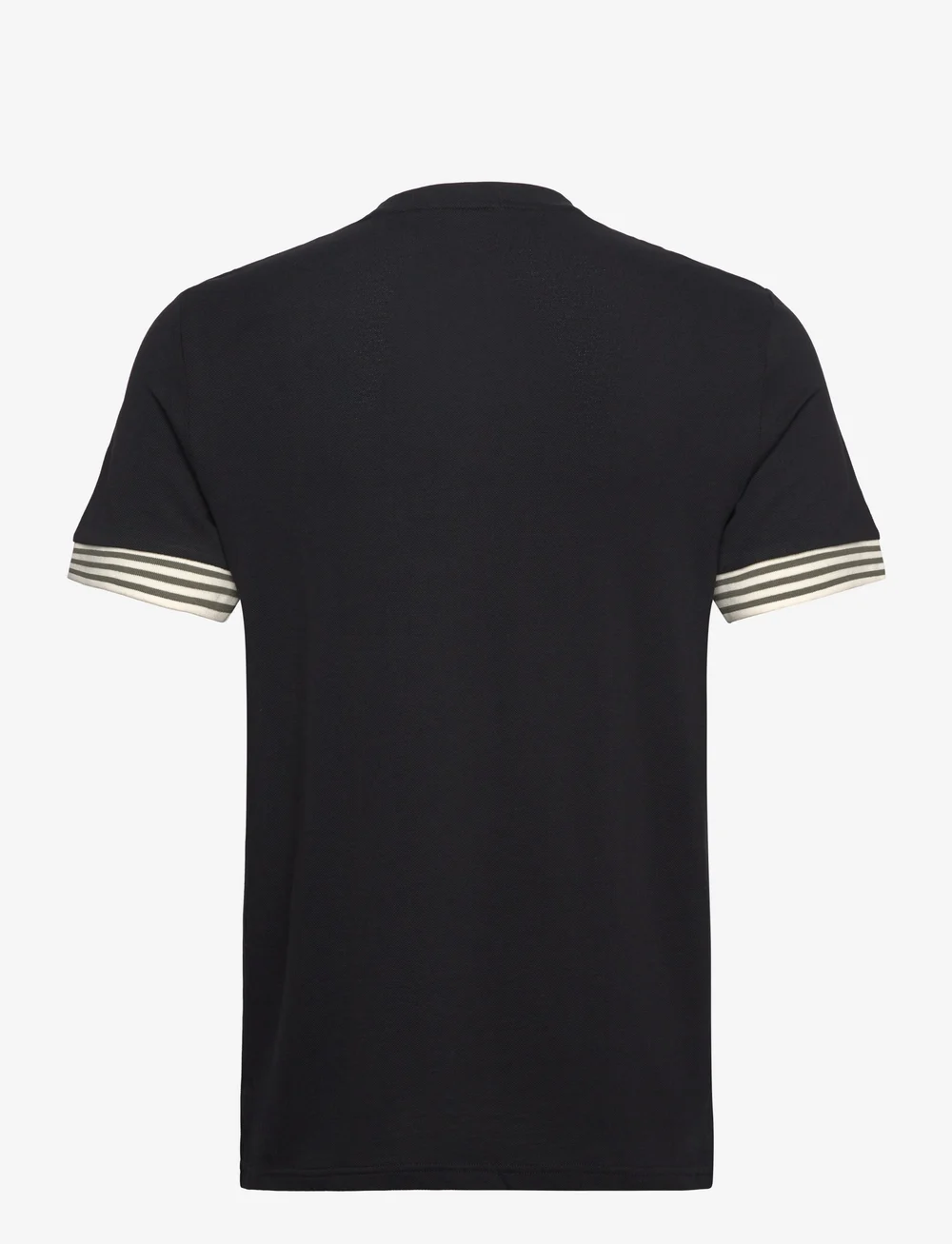★FRED PERRY★ Sharp Stripe Cuff T-Shirt Black AFPM2517707R8 Fred Perry Striped Cuff T-shirt (FPYM7707) - T-Shirts
