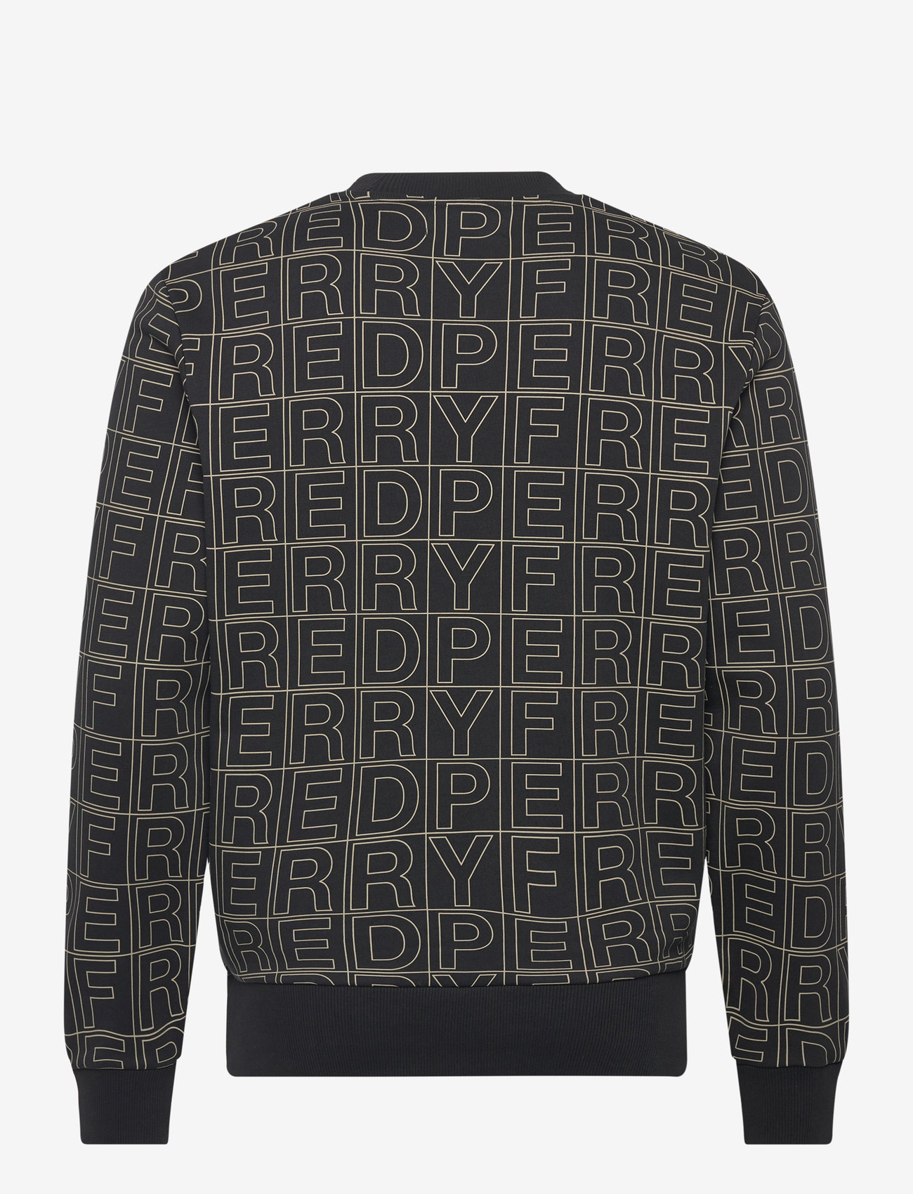 Fred Perry - SPELLOUT GRAPHIC SWEATSH - black - 1