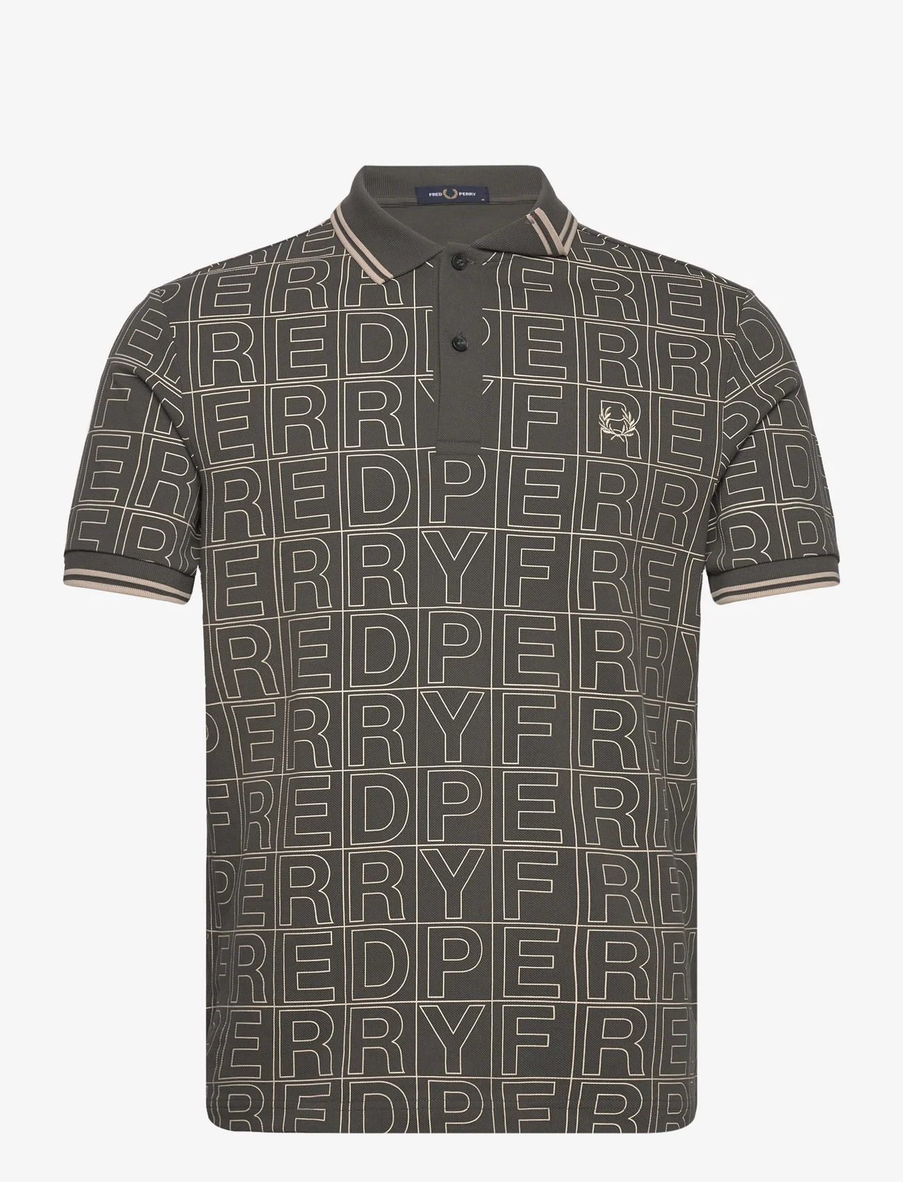 Fred Perry - SPELLOUT GRAPHIC FP POLO - kurzärmelig - field green - 0
