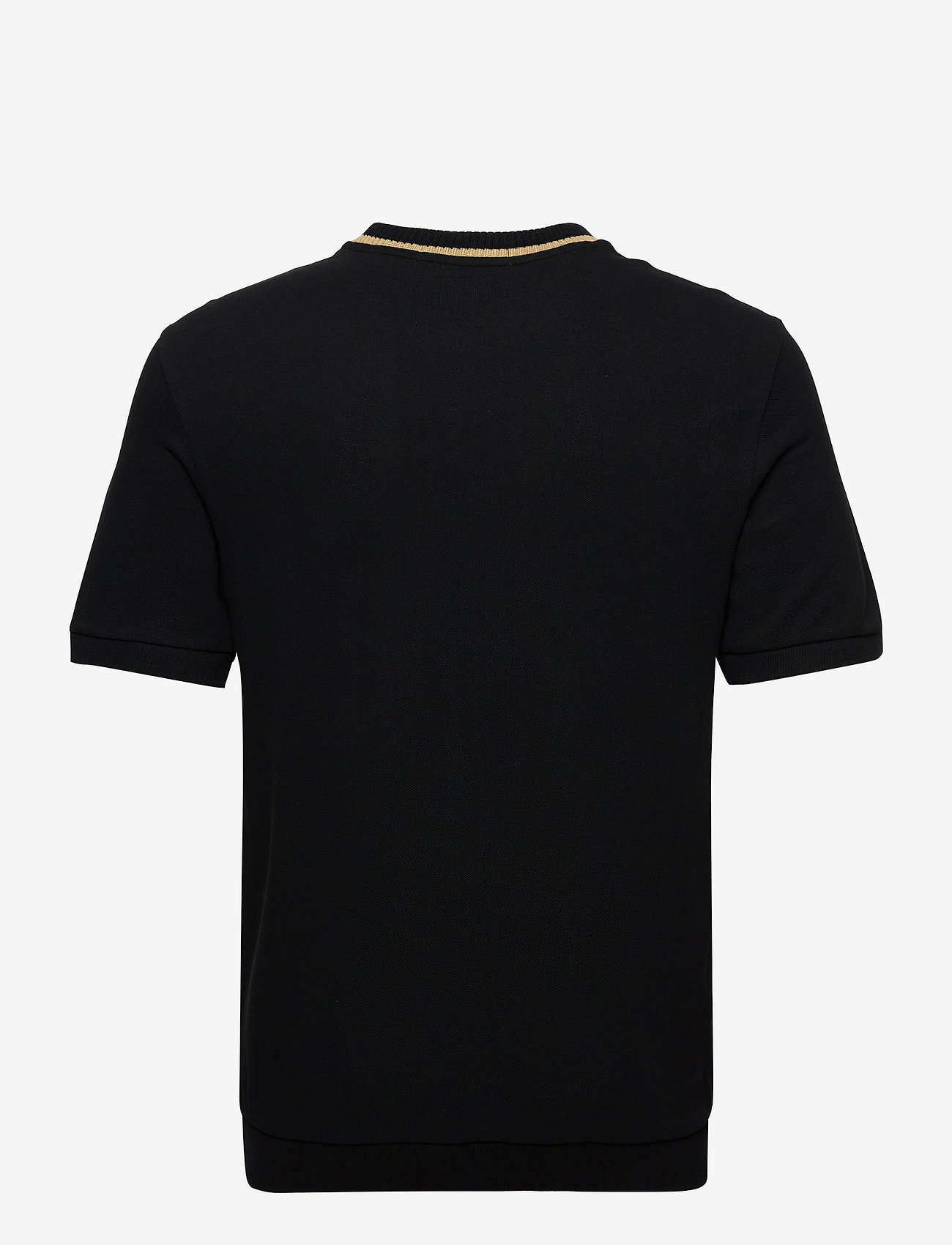 Fred Perry - CREW NECK PIQUE T-SHIRT - black/champ. - 1