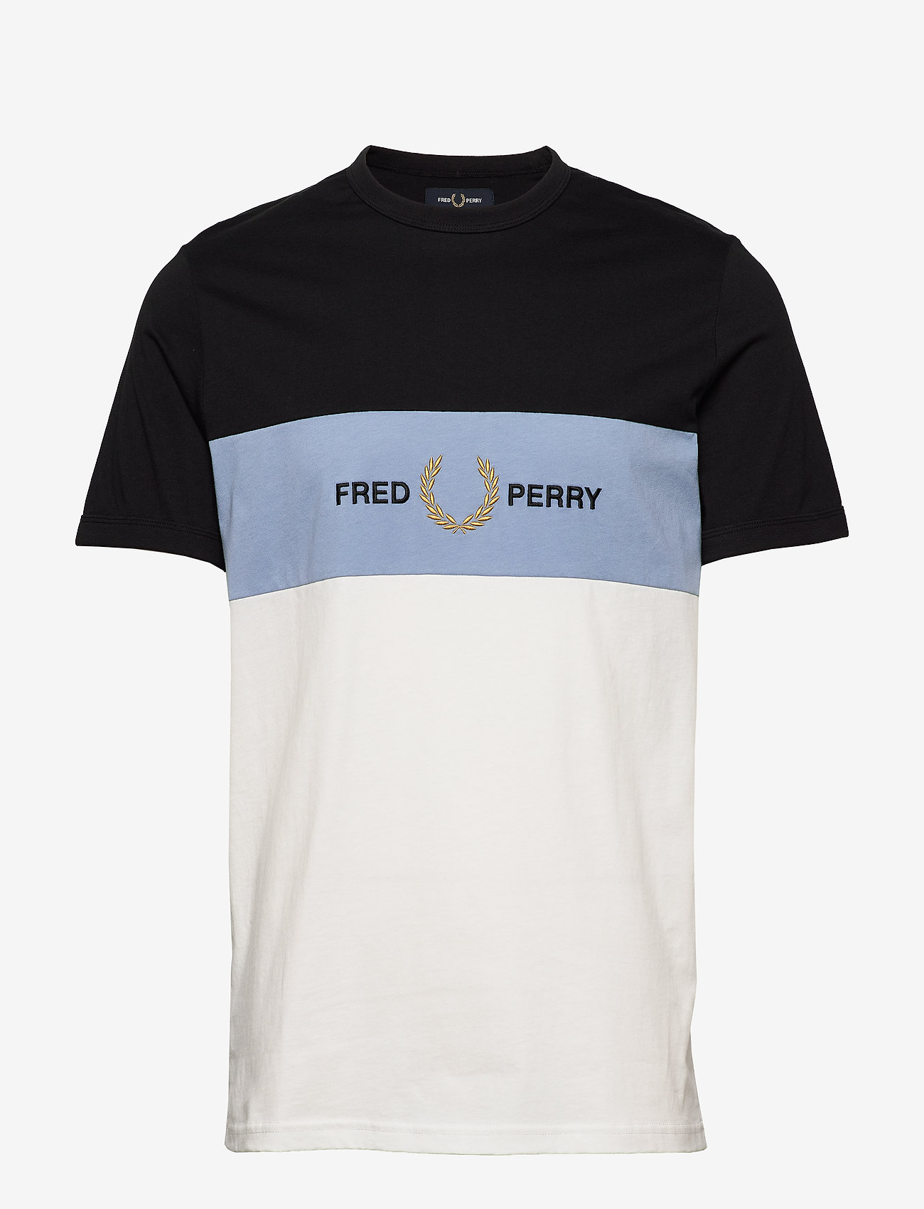 Fred Perry - EMB PANEL T-SHIRT - snow white - 0