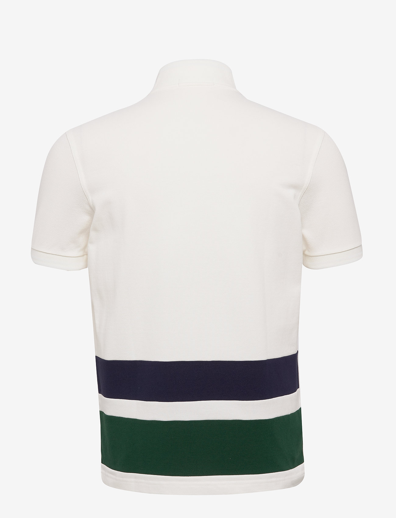 Fred Perry - STRIPE ZIP/N POLO - snow white - 1