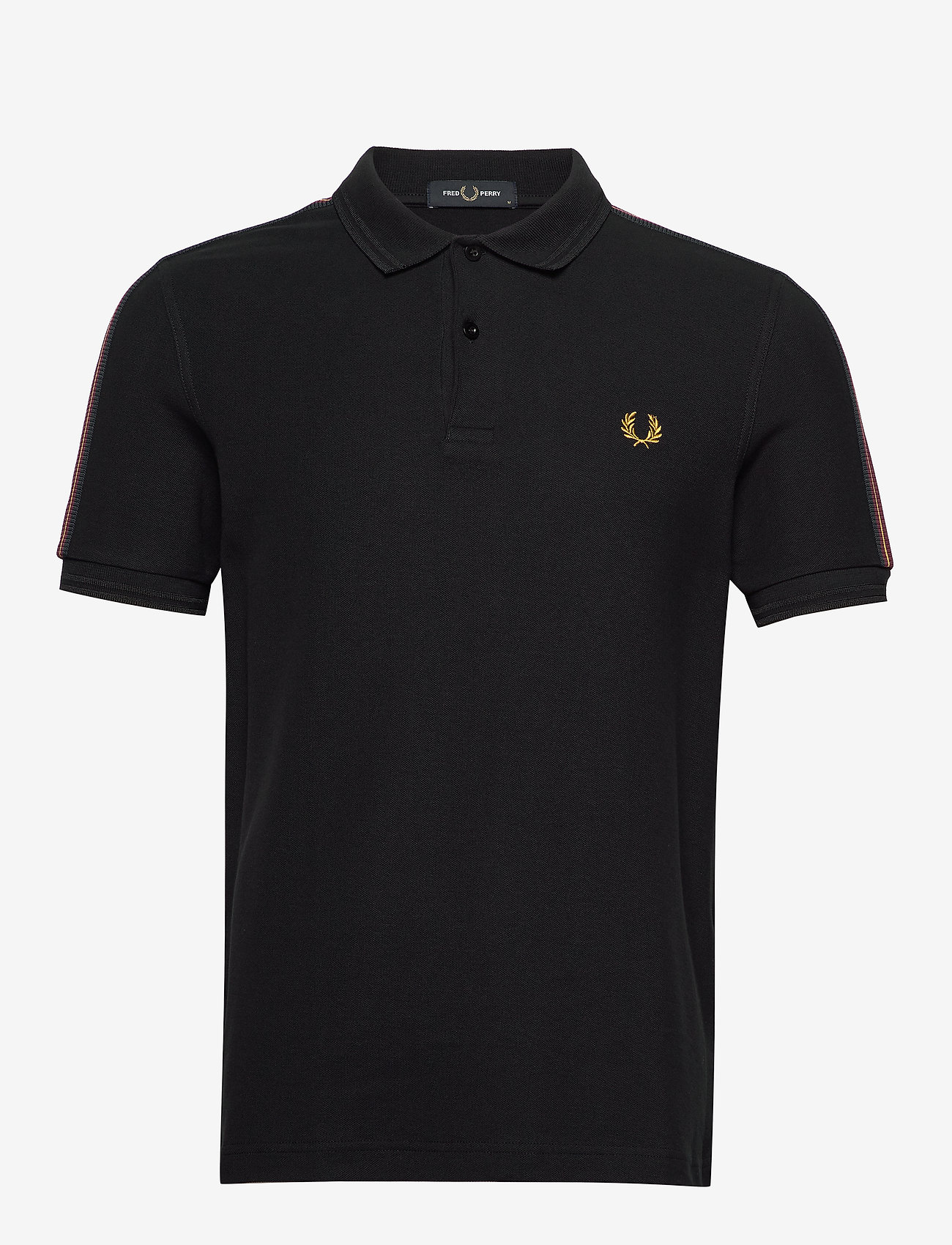 TAPED SHOULDER POLO - BLACK