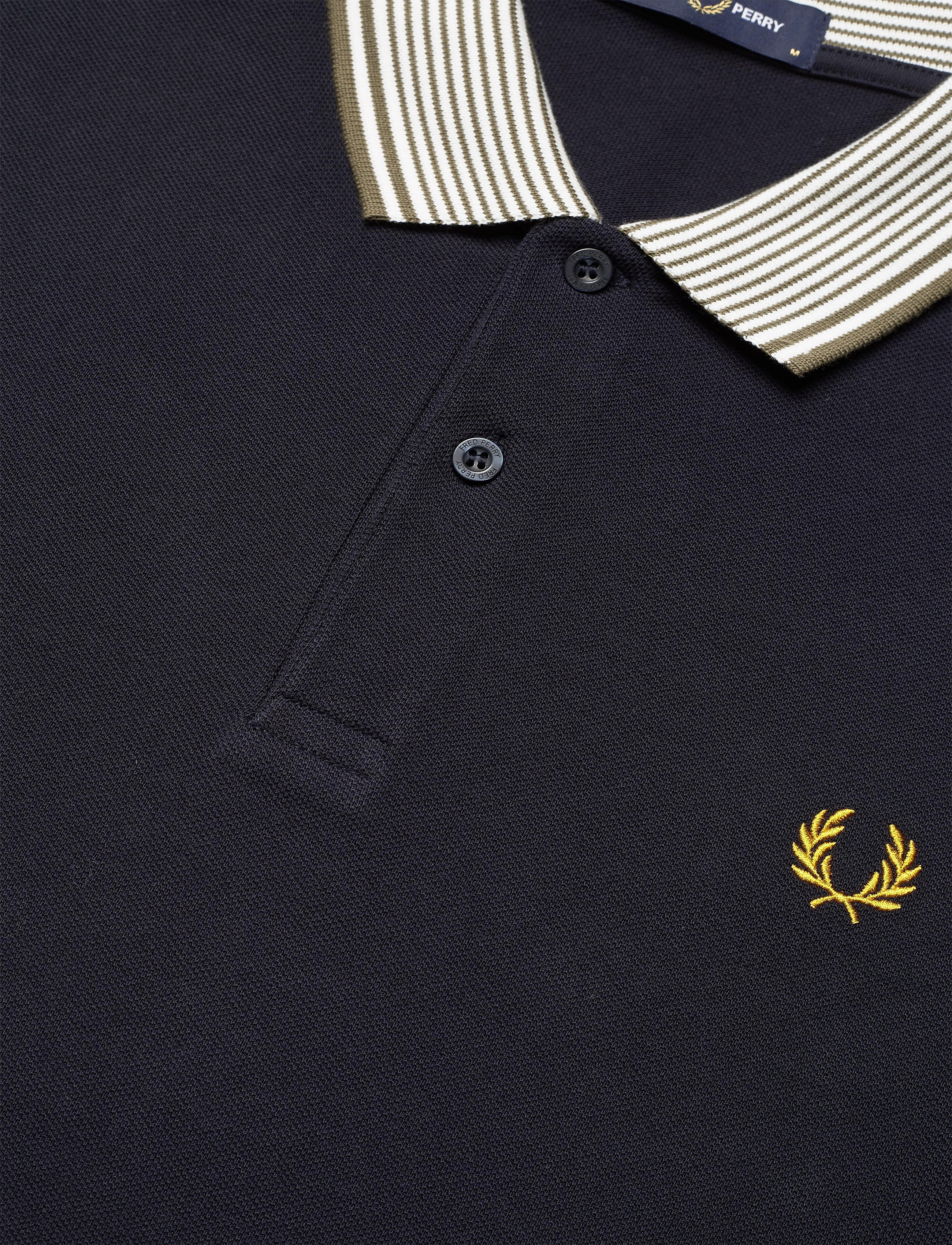 Fred Perry - STRIPE COLLAR POLO - navy - 2