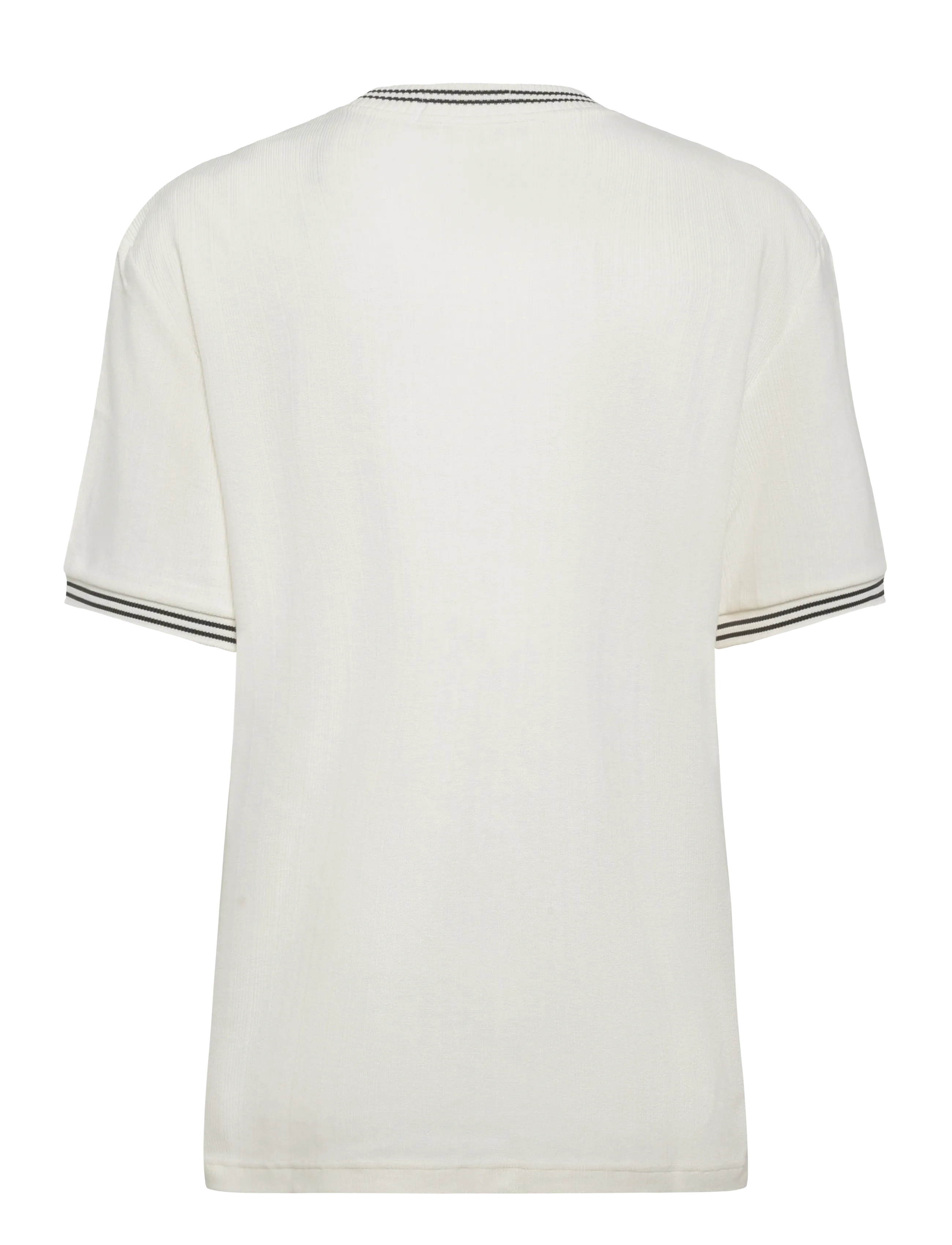 Fred Perry - RIBBED JERSEY T-SHIRT - short-sleeved t-shirts - ecru - 2