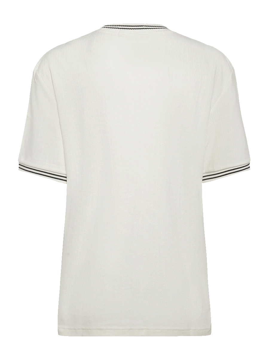 Fred Perry - RIBBED JERSEY T-SHIRT - short-sleeved t-shirts - ecru - 2