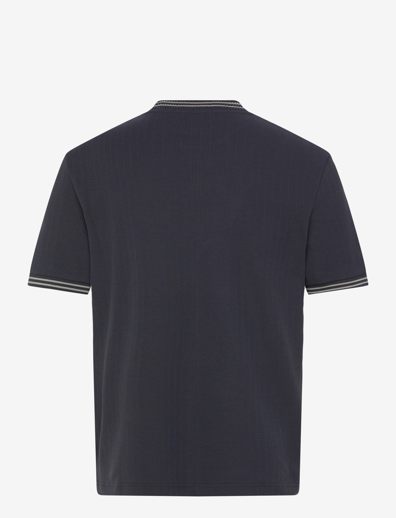 Fred Perry - RIBBED JERSEY T-SHIRT - kortærmede t-shirts - navy - 2