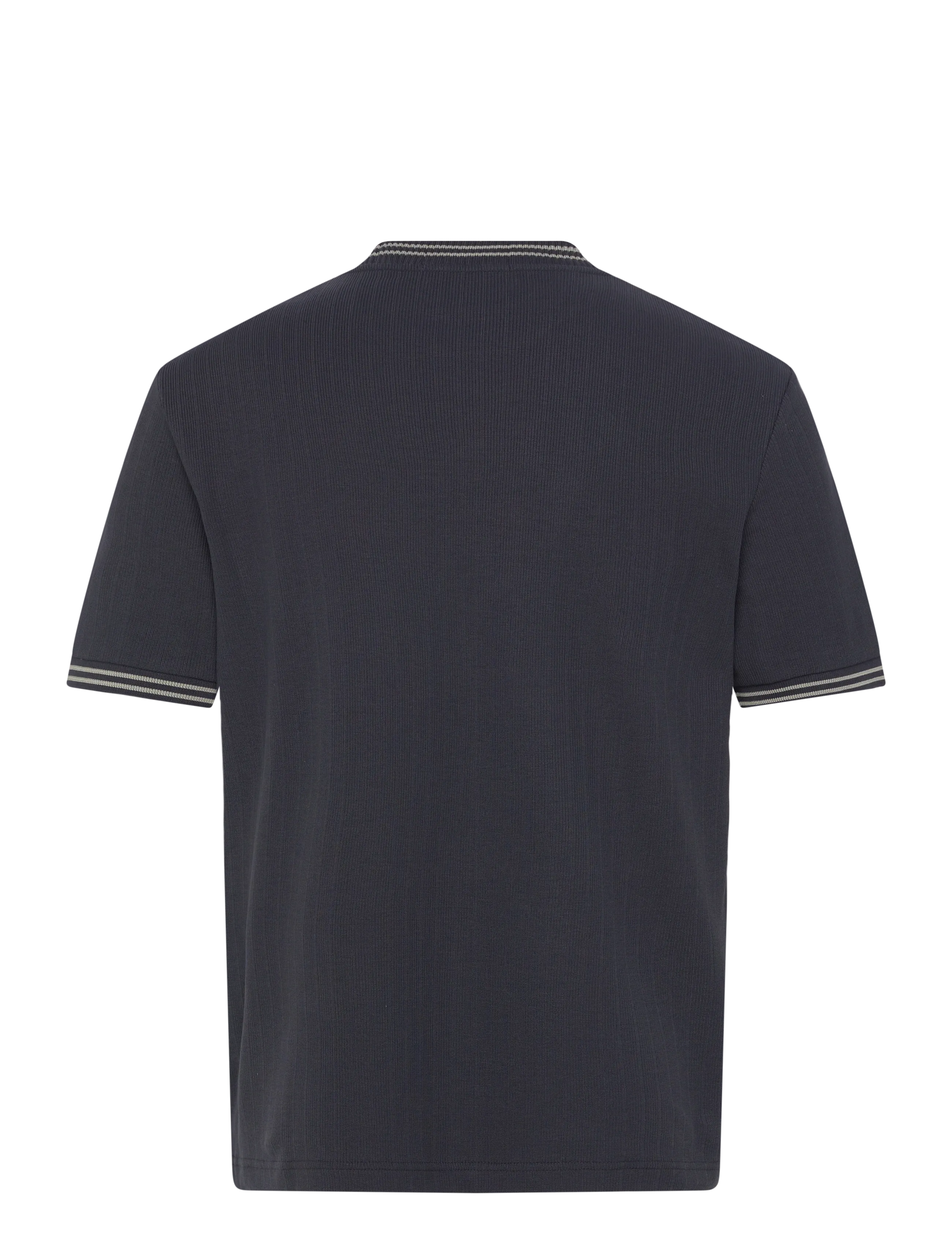 Fred Perry - RIBBED JERSEY T-SHIRT - t-krekli ar īsām piedurknēm - navy - 2