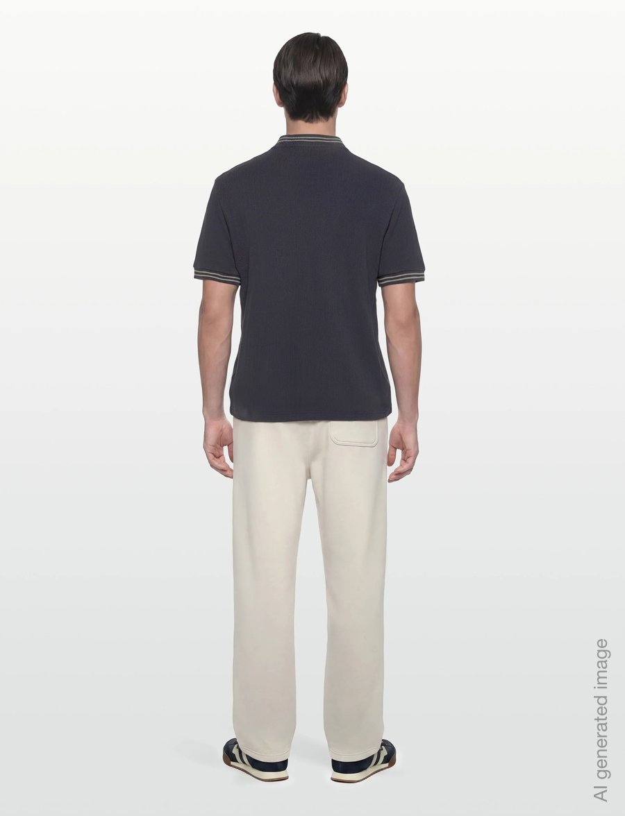 Fred Perry - RIBBED JERSEY T-SHIRT - short-sleeved t-shirts - navy - 4