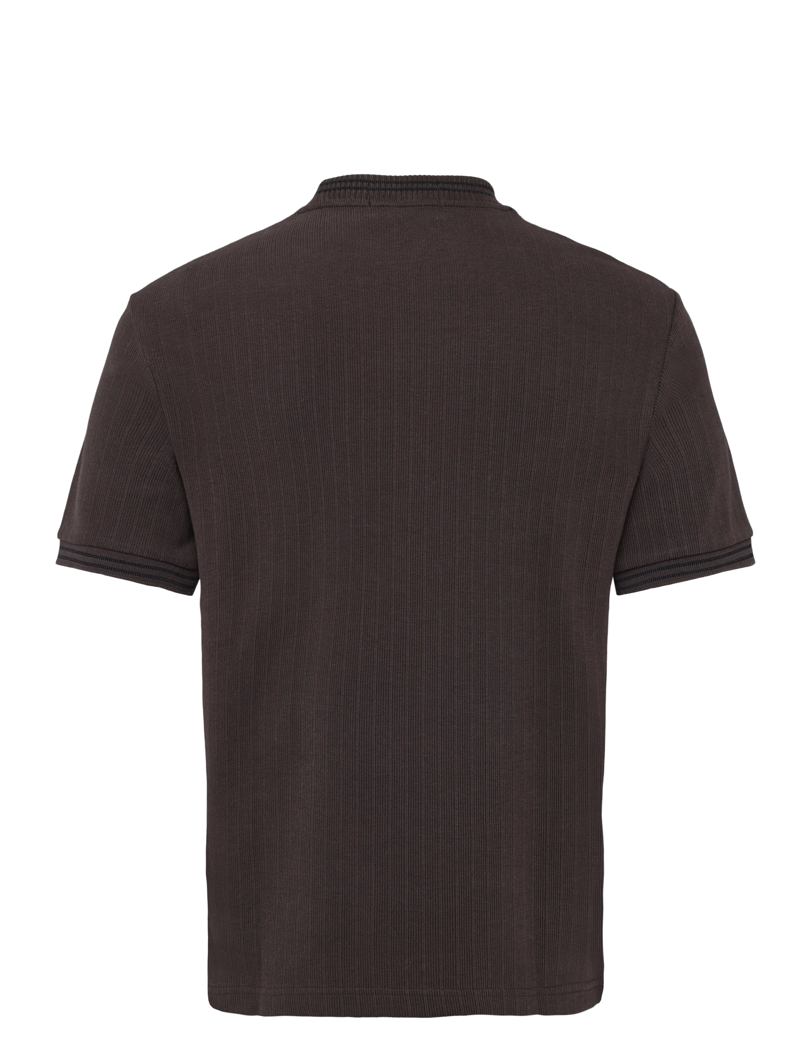 Fred Perry - RIBBED JERSEY T-SHIRT - lühikeste varrukatega t-särgid - rich brown - 2