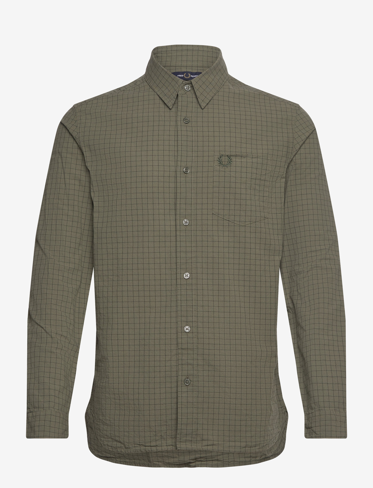 Fred Perry - GRID CHECK SHIRT - laurel w grn - 0