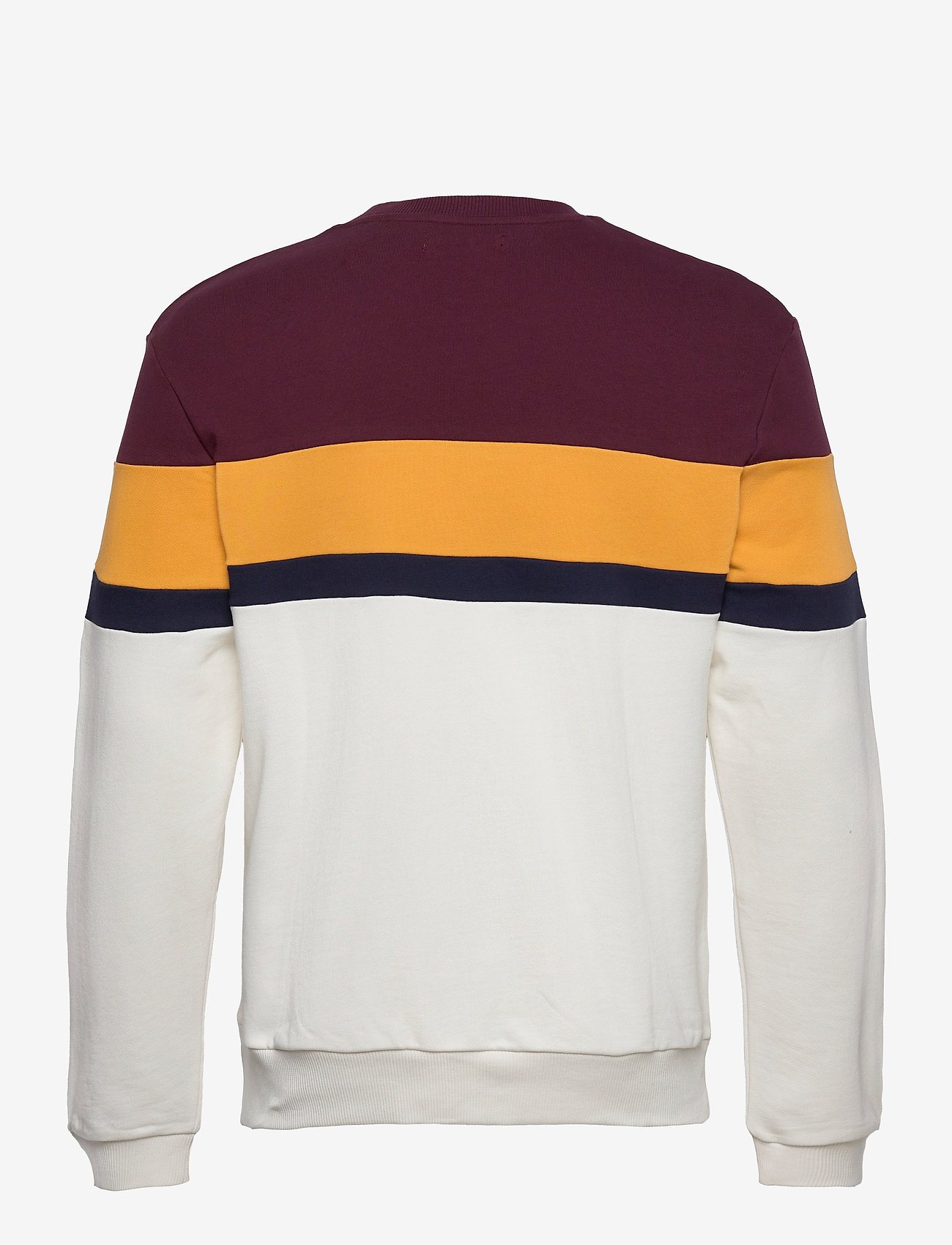 Fred Perry - COL.BLOCK SWEATSHIRT - mahogany - 1