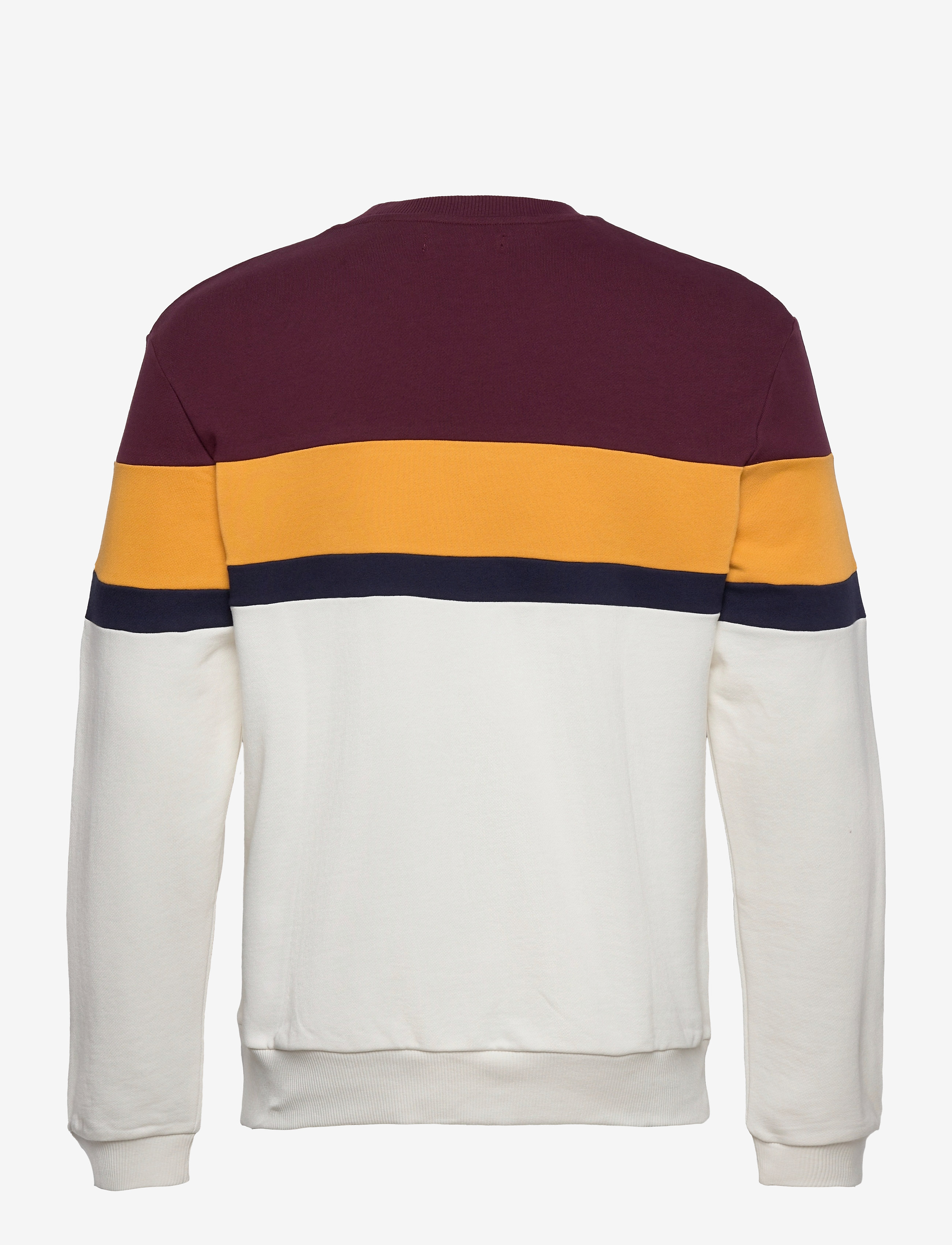 Fred Perry - COL.BLOCK SWEATSHIRT - mahogany - 1
