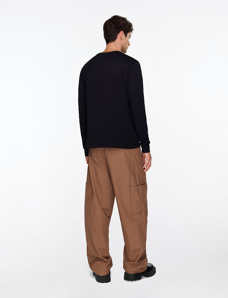 Fred Perry - LS TWIN TIPPED T-SHIRT - langærmede t-shirts - black - 4