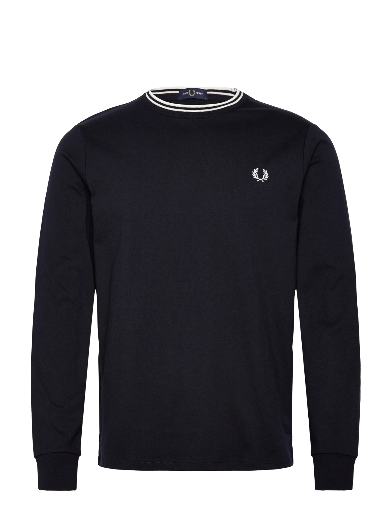 Fred Perry LS TWIN TIPPED T-SHIRT - Kläder - NAVY / navy