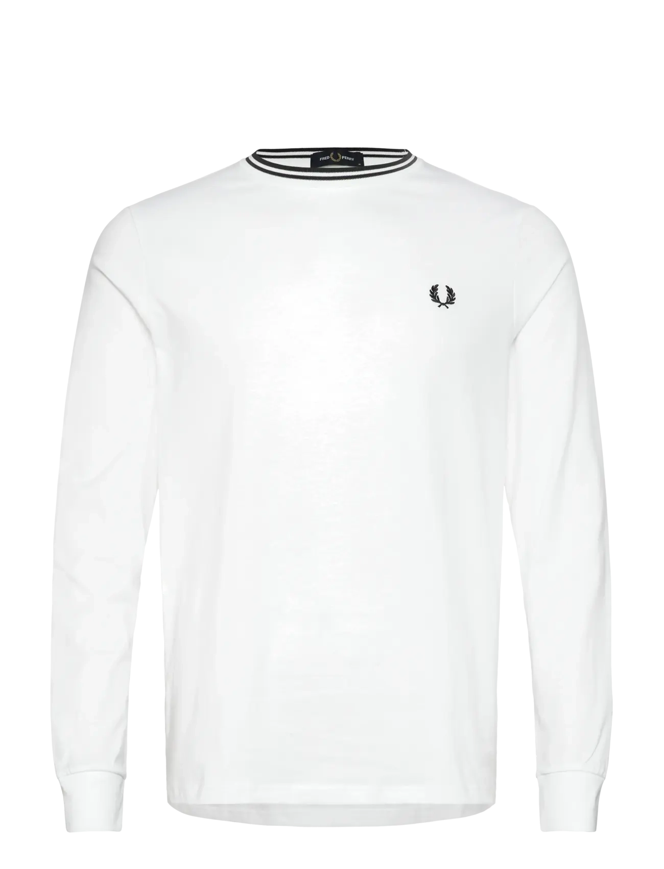 Fred Perry LS TWIN TIPPED T-SHIRT - Deals - WHITE / white