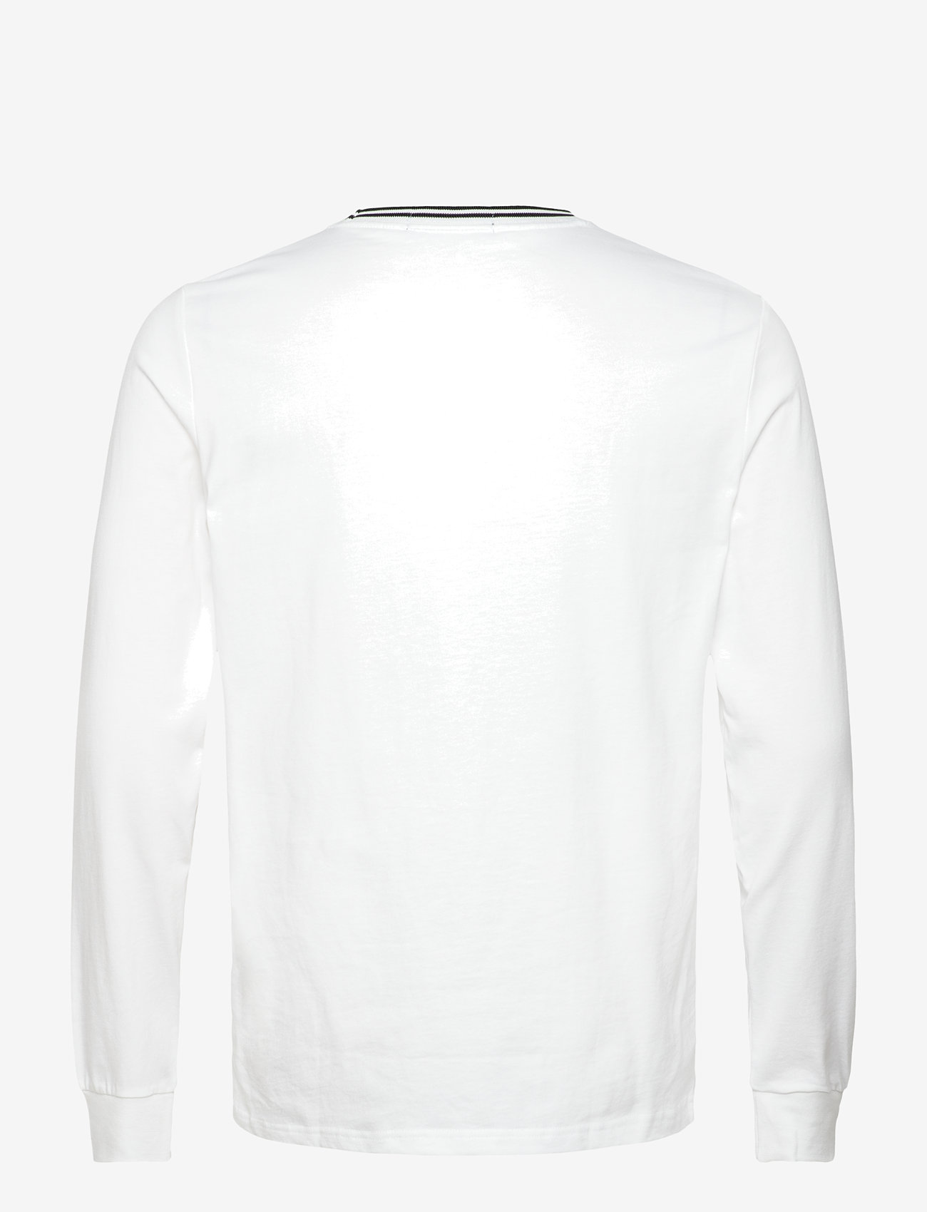 Fred Perry - LS TWIN TIPPED T-SHIRT - långärmade t-shirts - white - 1