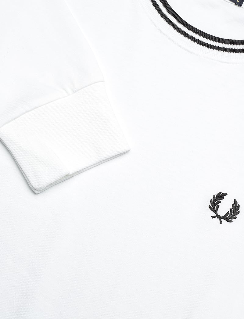 Fred Perry - LS TWIN TIPPED T-SHIRT - långärmade t-shirts - white - 2