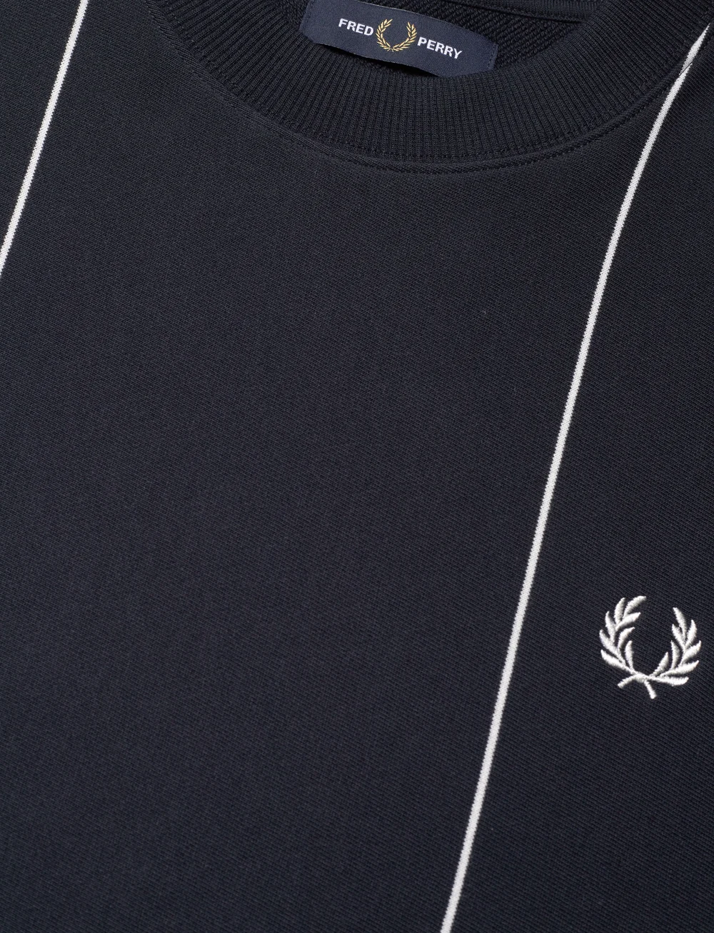 Fred Perry - PINSTRIPE SWEATSHIRT - Ümmarguse kaelusega kudumid - navy - 2