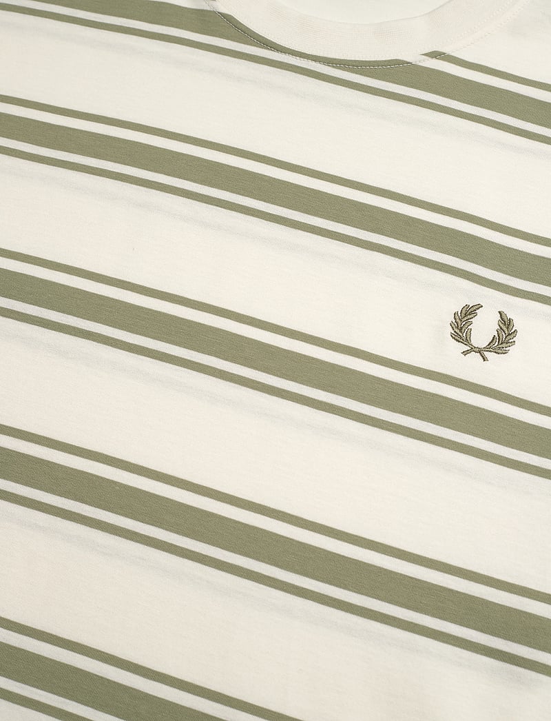 Fred Perry - FINE STRIPE T-SHIRT - kurzärmelig - light ecru - 2