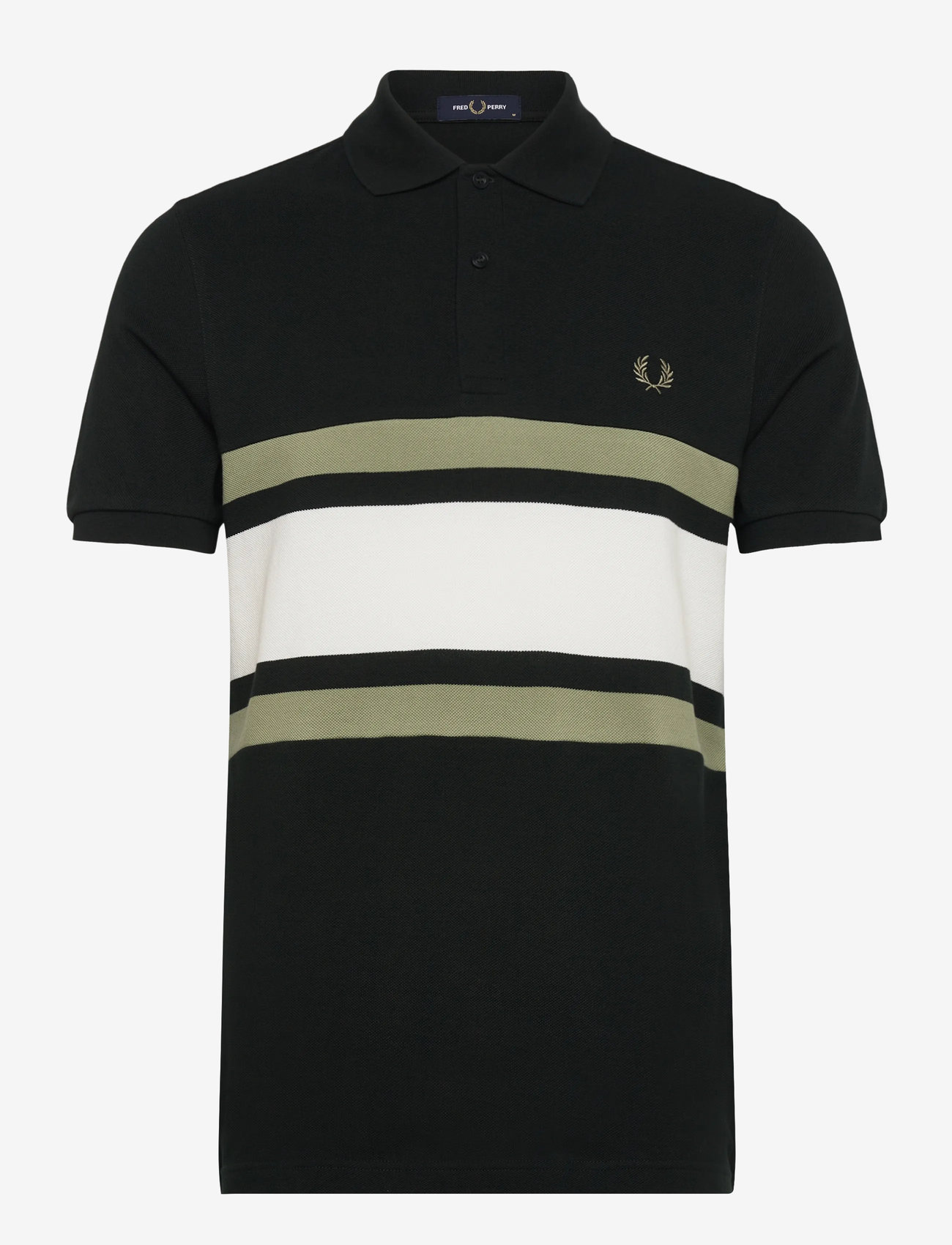 Fred Perry - PANELLED POLO SHIRT - short-sleeved polos - night green - 0