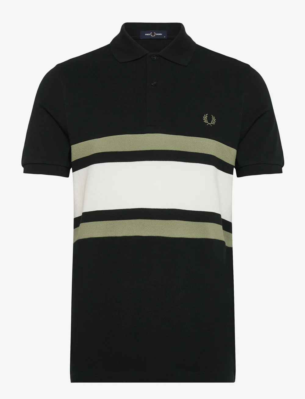 Fred Perry - PANELLED POLO SHIRT - kurzärmelig - night green - 0