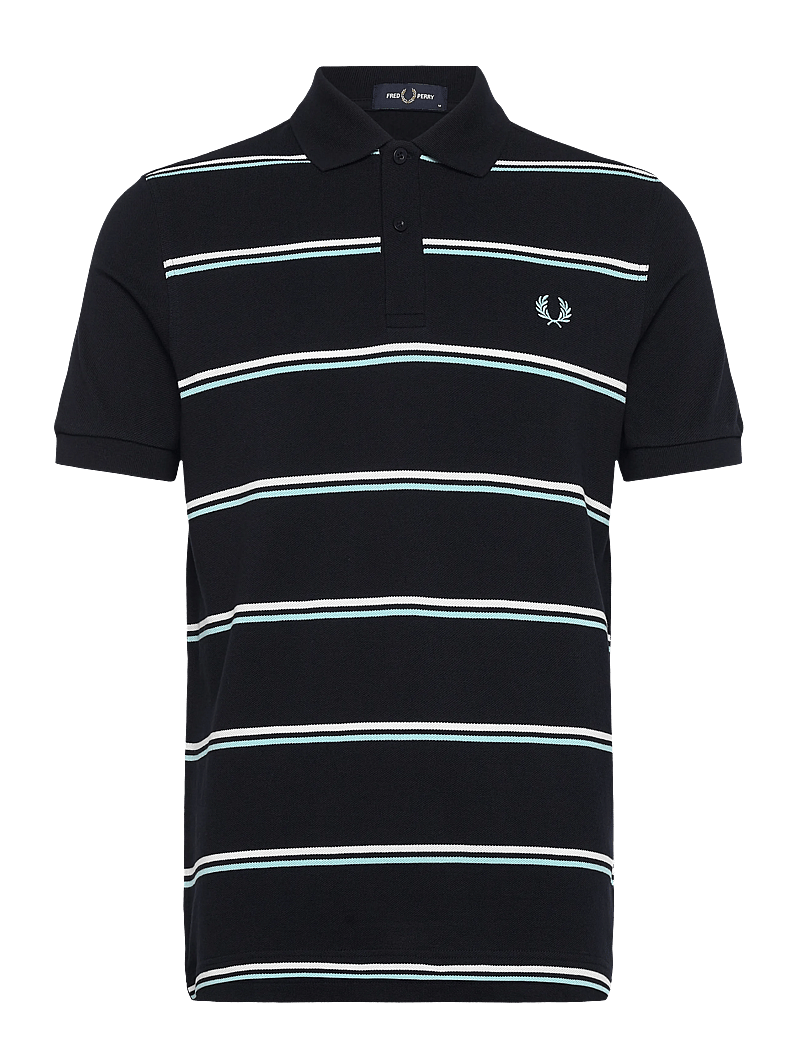 Fred Perry - STRIPED POLO SHIRT - kurzärmelig - navy - 0