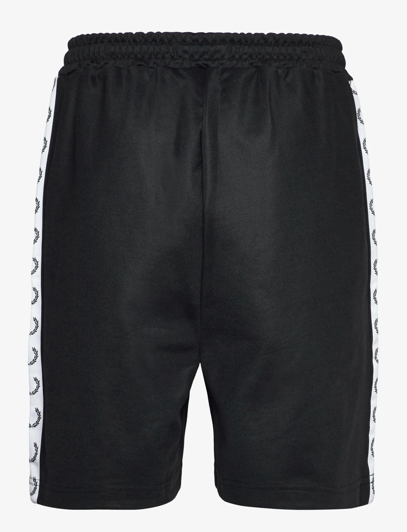 Fred Perry - TAPED TRICOT SHORT - Šortai - black - 1