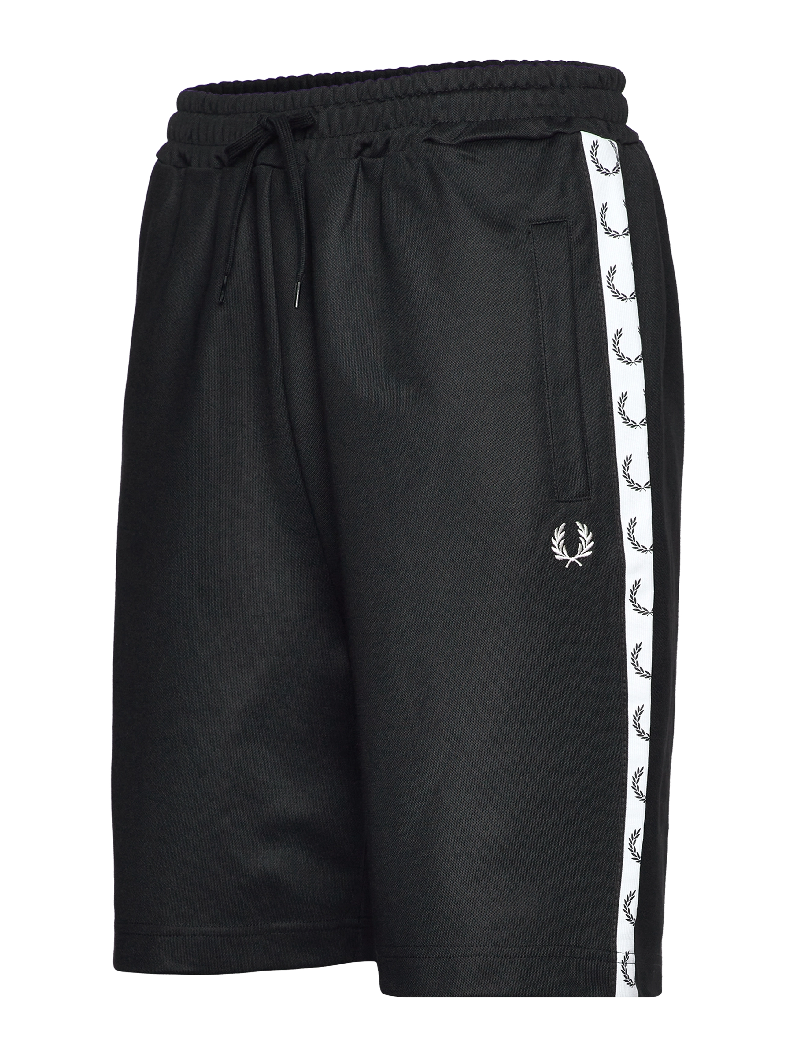 Fred Perry - TAPED TRICOT SHORT - dresowe szorty - black - 2