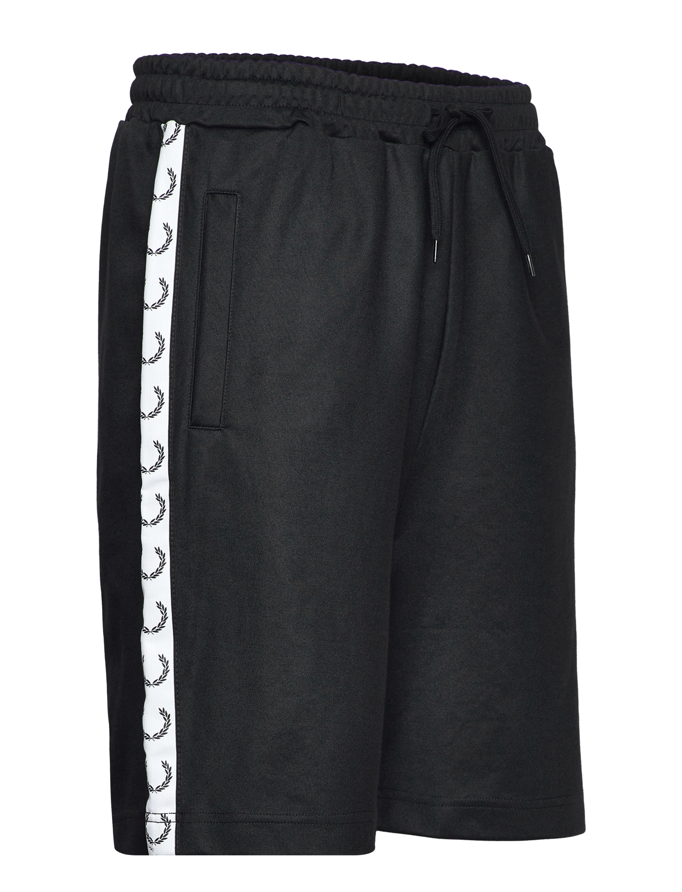Fred Perry - TAPED TRICOT SHORT - dresowe szorty - black - 3