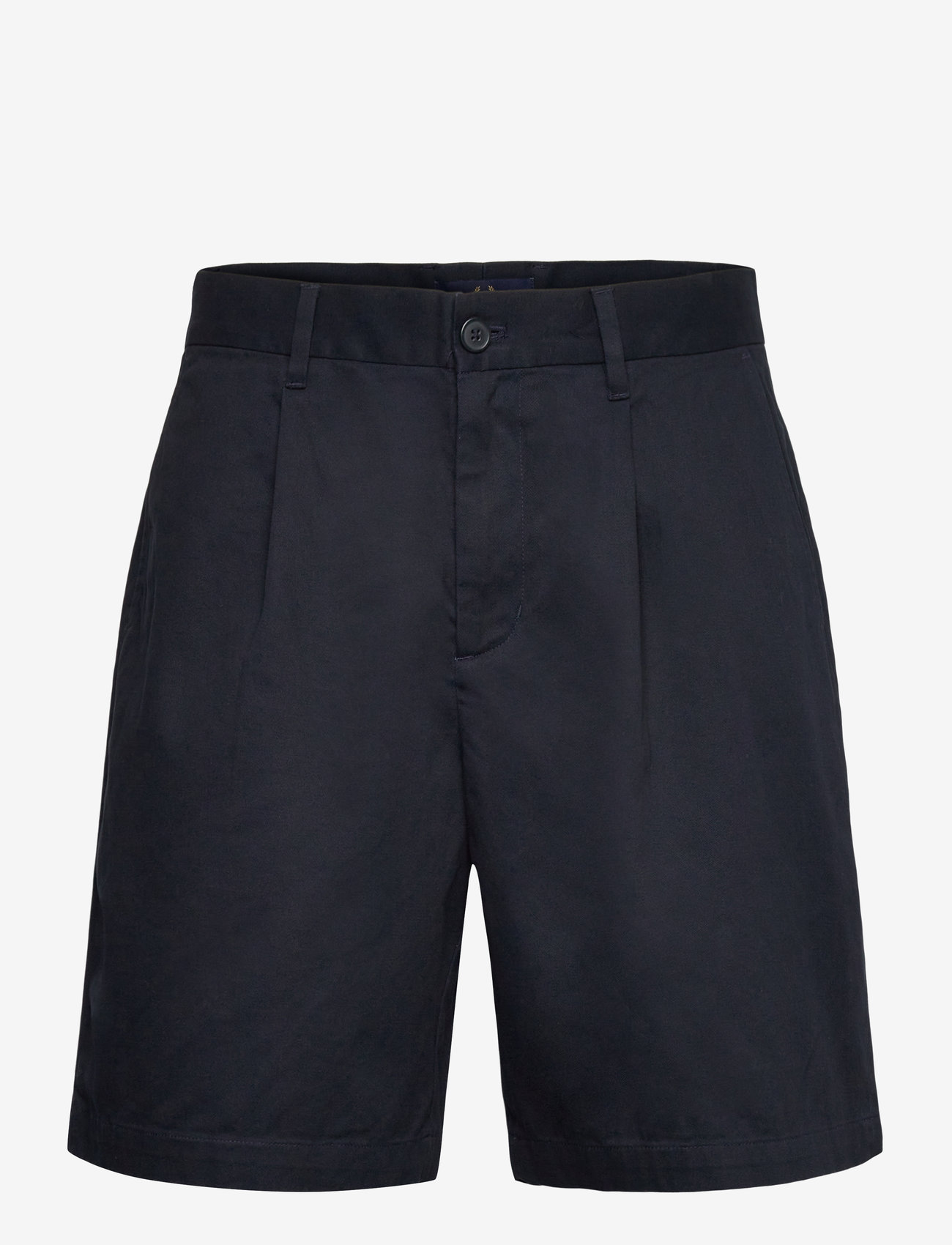 Fred Perry - LONG PLEATED SHORT - chinos shorts - navy - 0