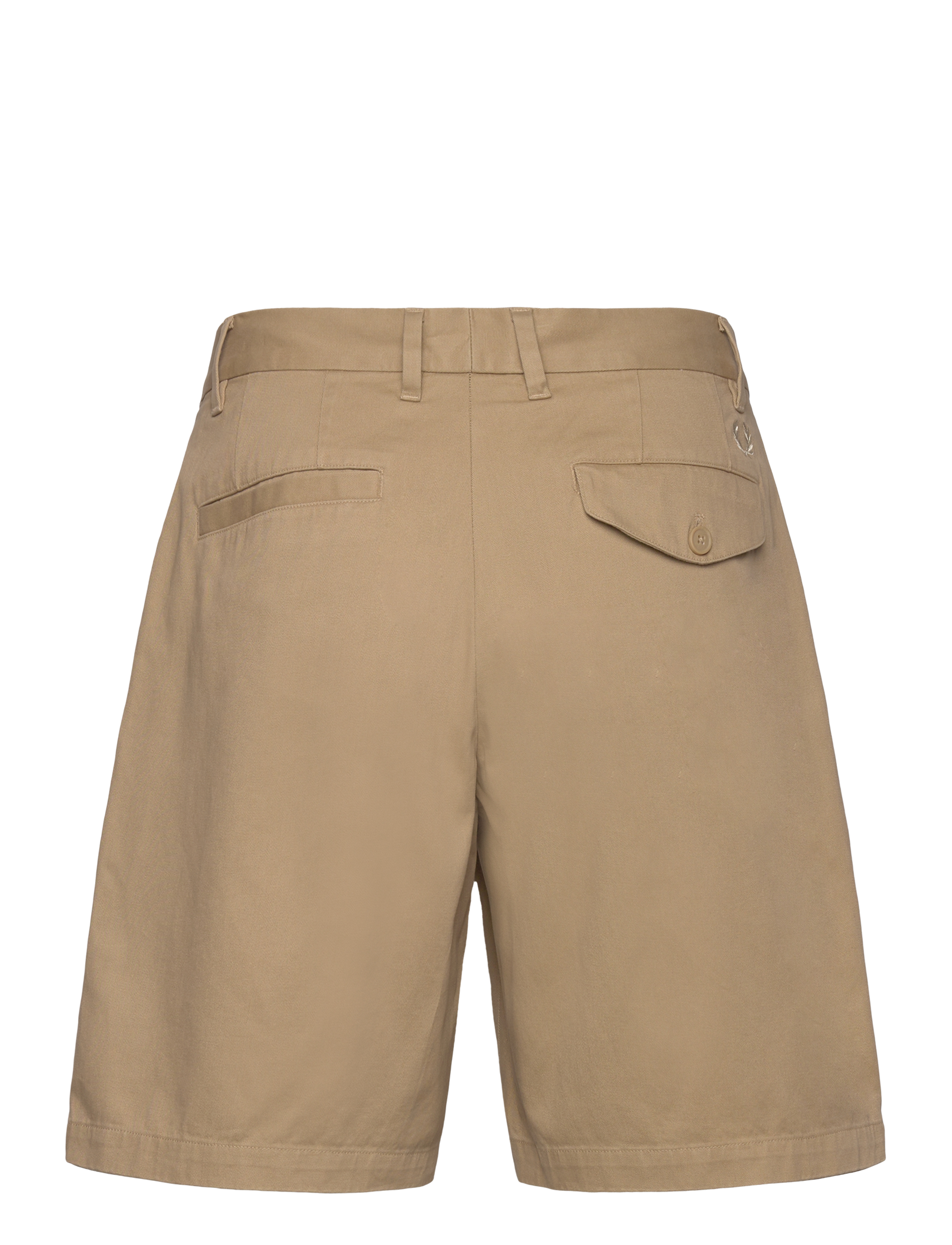 Fred Perry - LONG PLEATED SHORT - chinos shorts - warm stone - 1