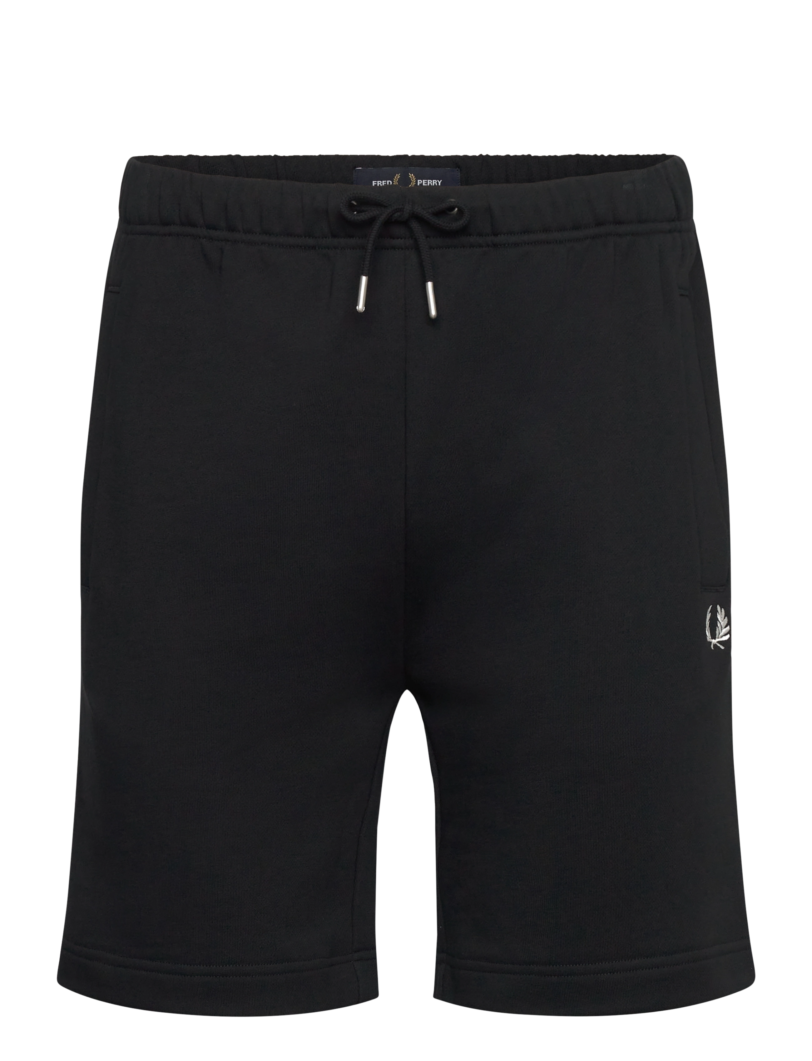 FRED PERRY Tipped Sweat Kurz Schwarz - S - Herren